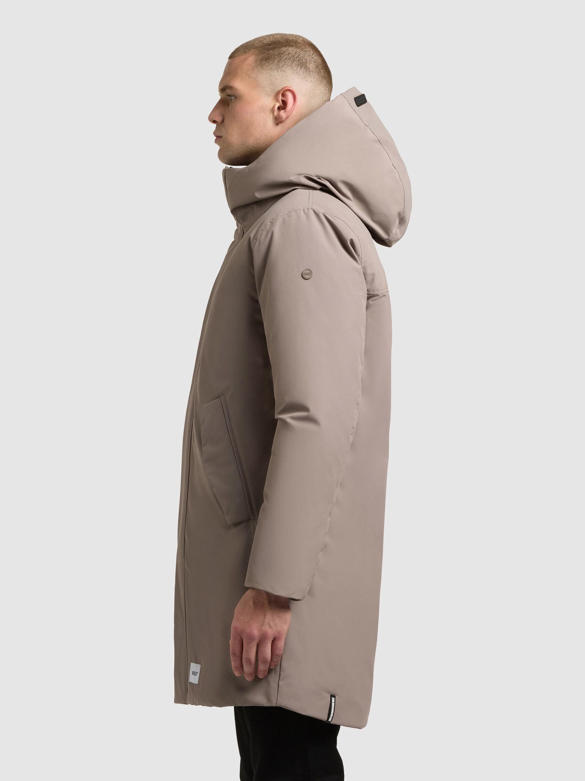 khujo Wintermantel Fogg Langer Herren Mantel mit magnetischen Details