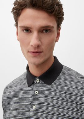 s.Oliver Kurzarmshirt Poloshirt mit Streifenmuster Blende