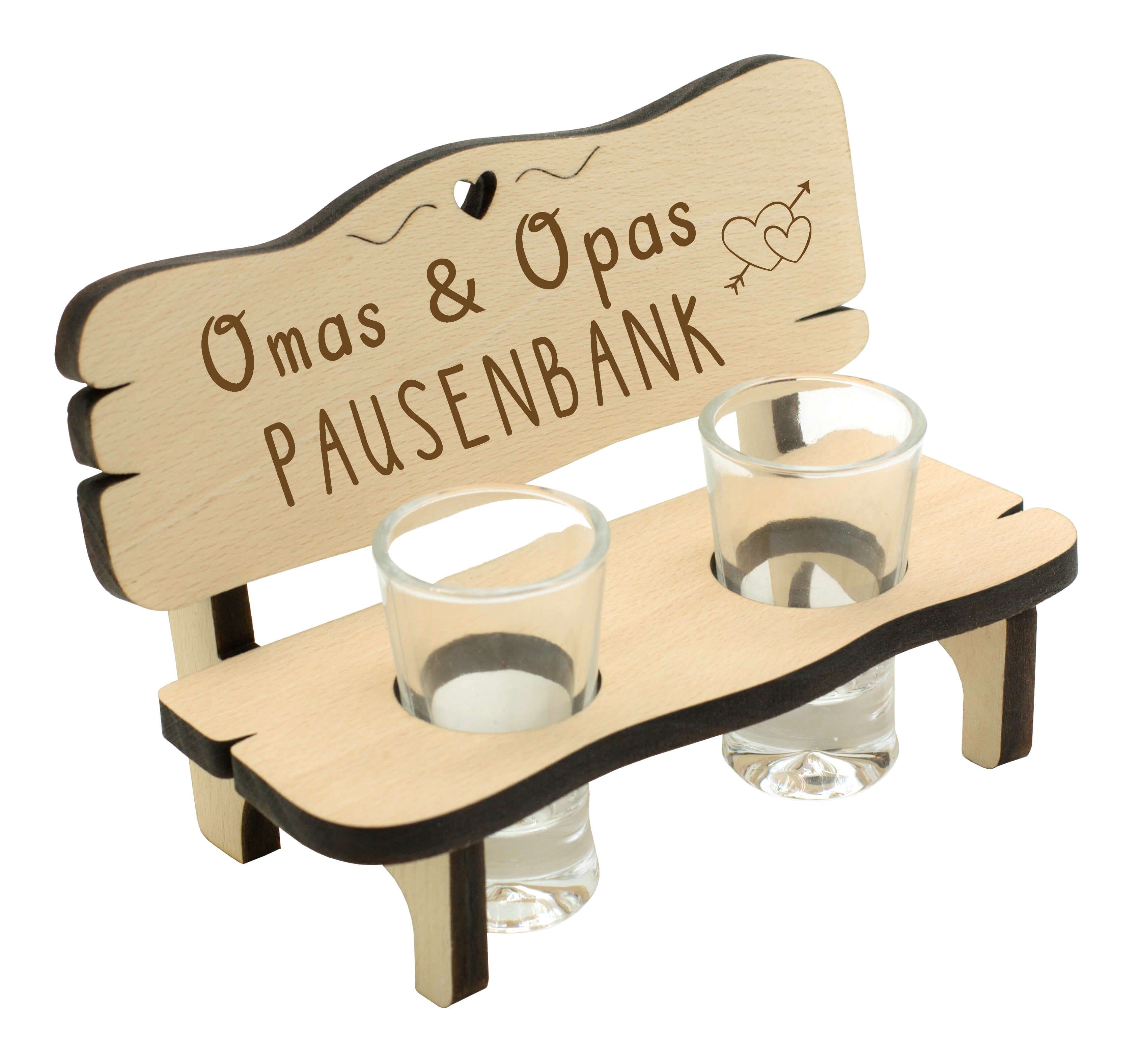 Spruchreif® Trinkschale Geschenk-Set "Großeltern" · Schnapsbank · Oma&Opa
