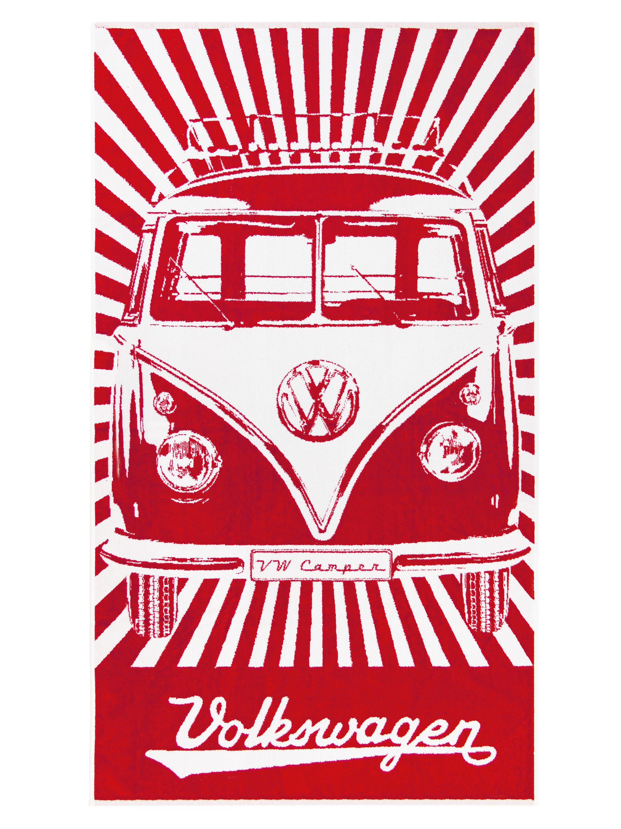 VW Collection by BRISA Strandtuch Volkswagen Badetuch im VW T1 Bulli Bus De günstig online kaufen