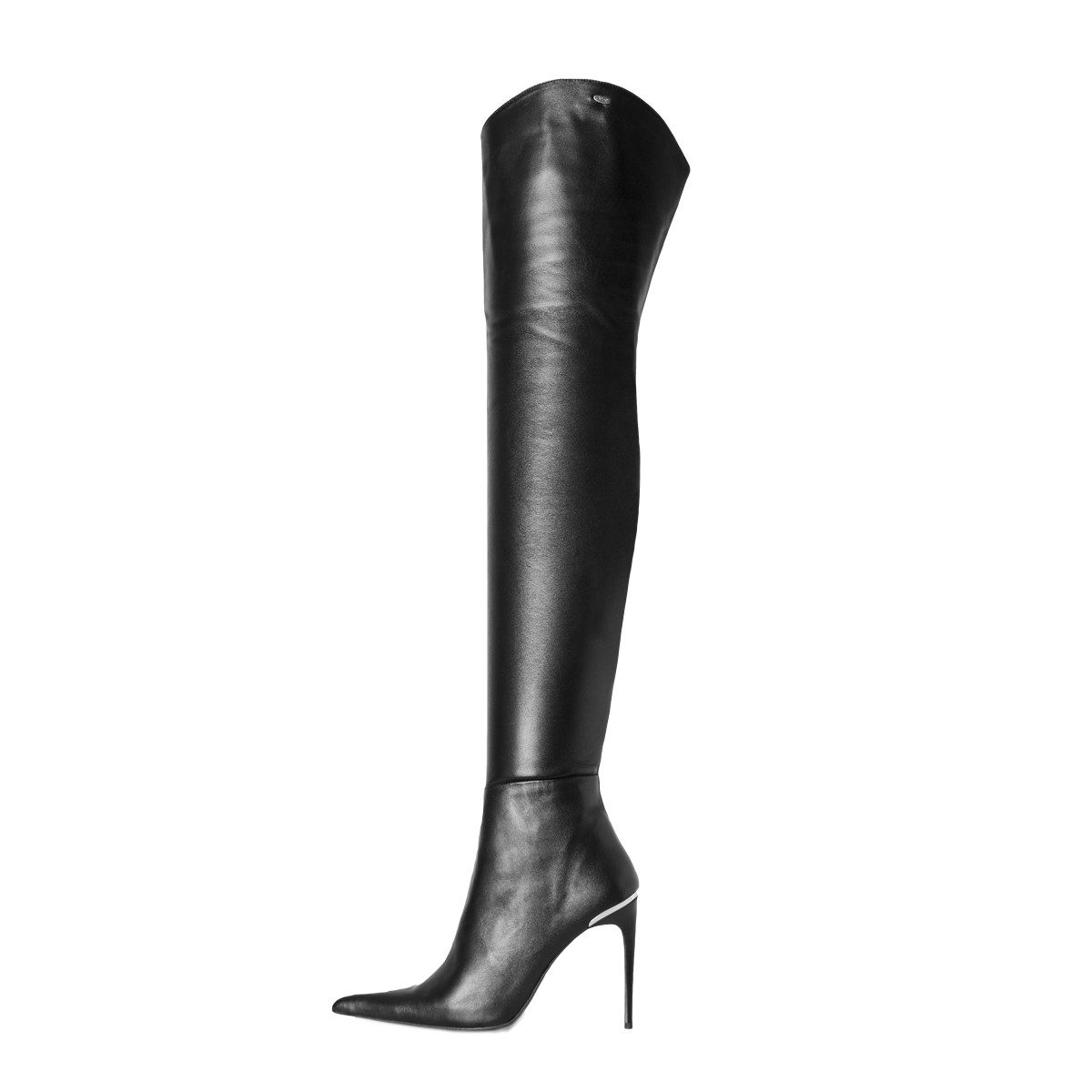 Fernando Berlin Stiletto extra spitz (Modell 560) Leder schwarz Высокиеtiefel