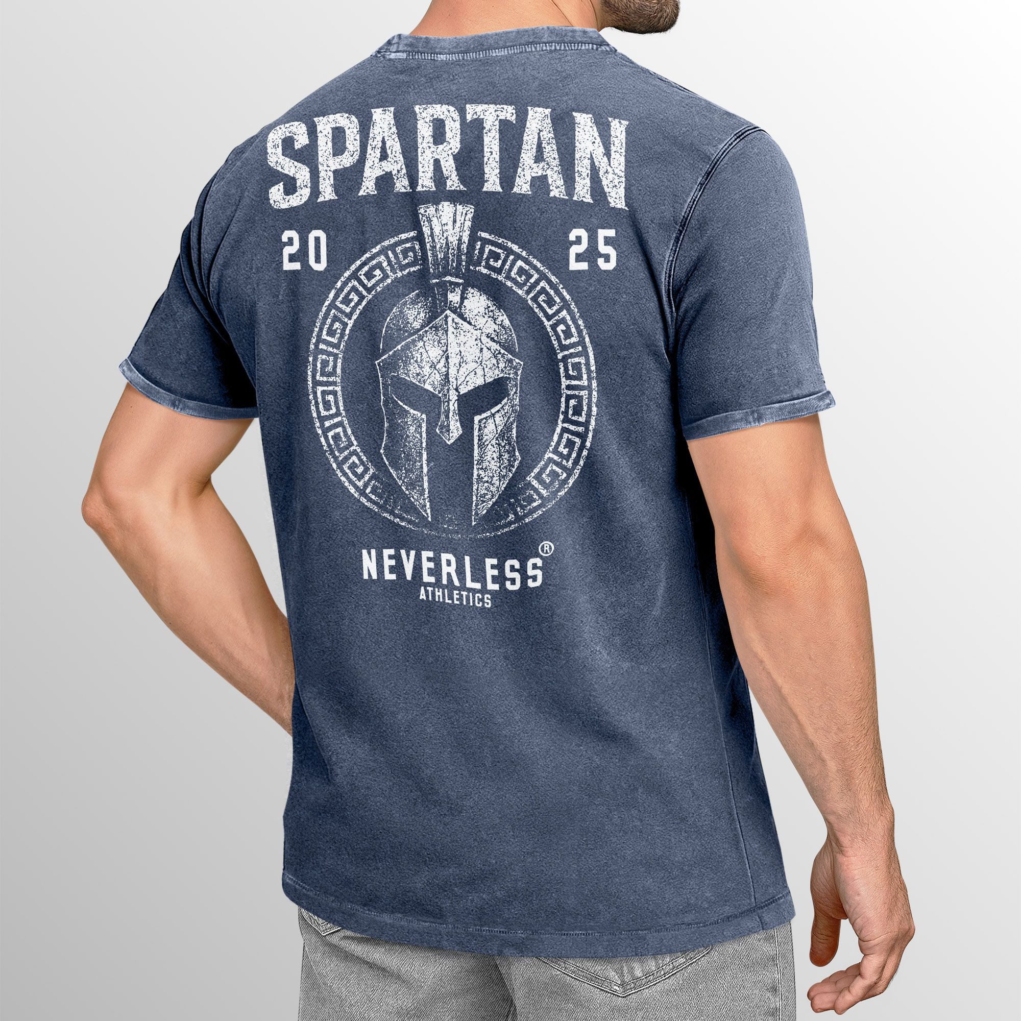 Neverless Print-Shirt Herren Vintage T-Shirt Backprint Athletic Design Spar günstig online kaufen