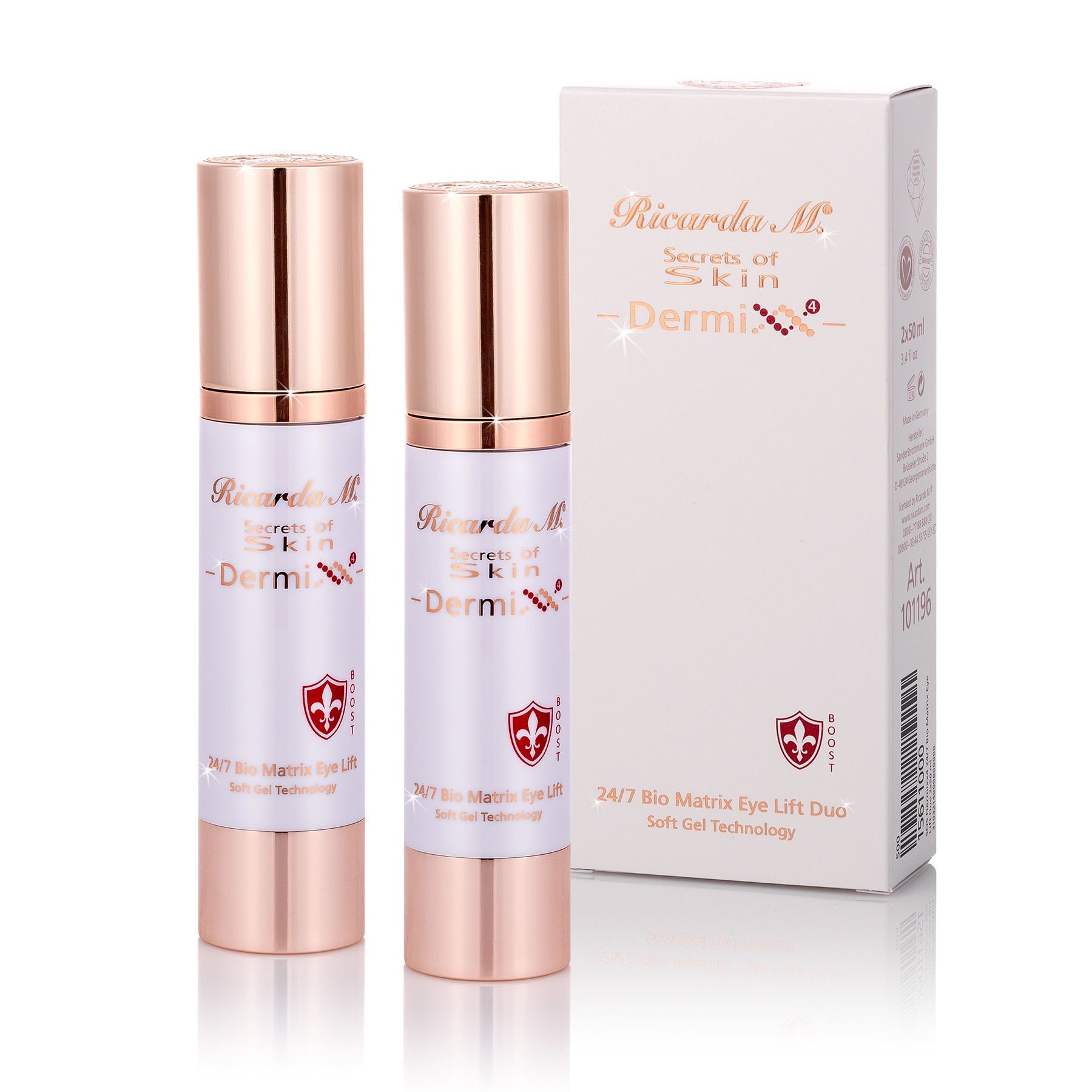 Ricarda M. Anti-Aging-Augencreme "SOS 24/7 Bio Matrix Eye Lift", 100 ml, mit Anti-Aging-Formel (studienbelegt): Zellaktivierung- & verjüngung