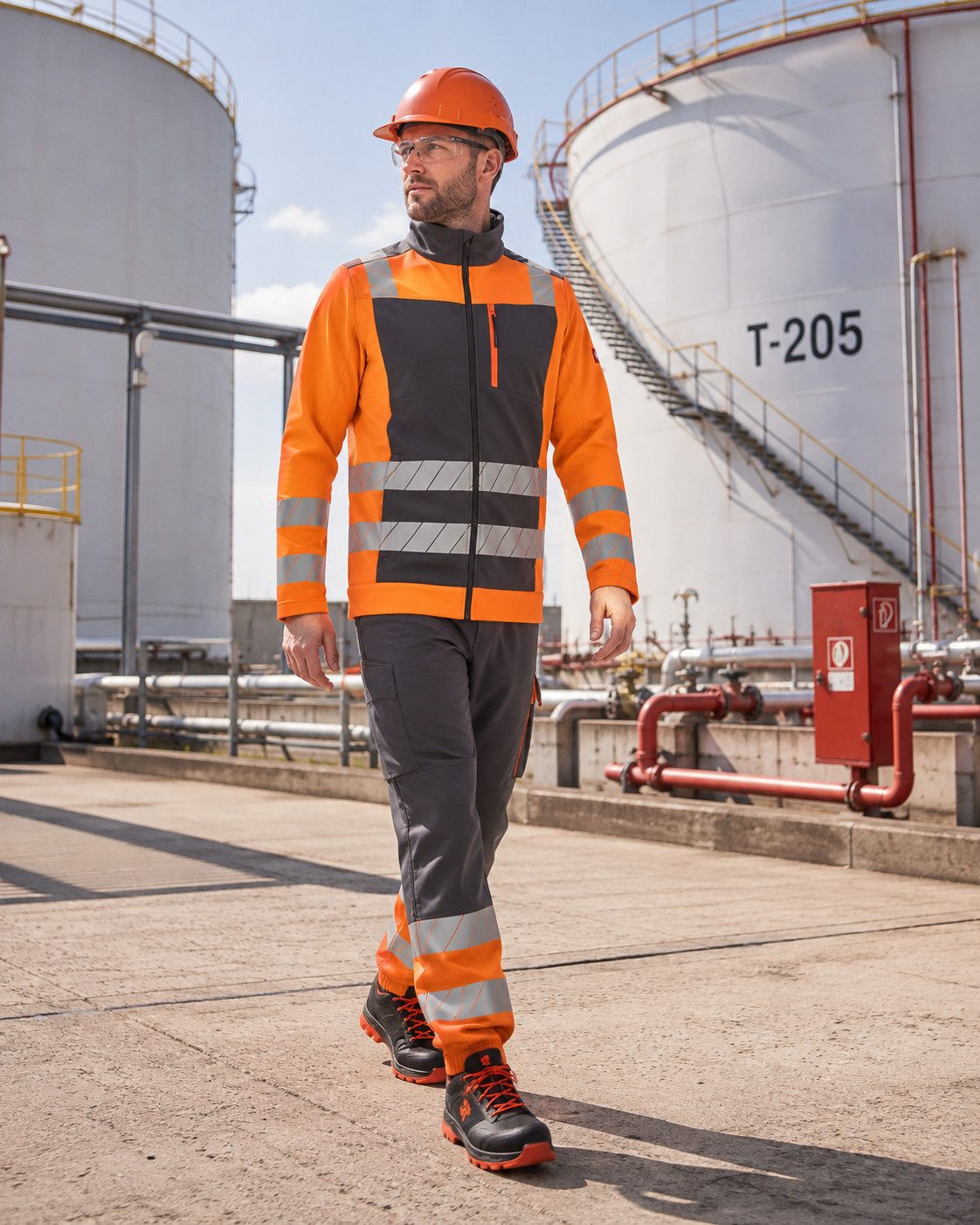 Engelbert Strauss Arbeitsjacke Warnschutz-Softshelljacke e.s. motion 24/7 Hi-Vis anthrazit/warnorange dryplexx-Softshell Wasserabweisend Windabweisend Atmungsaktiv