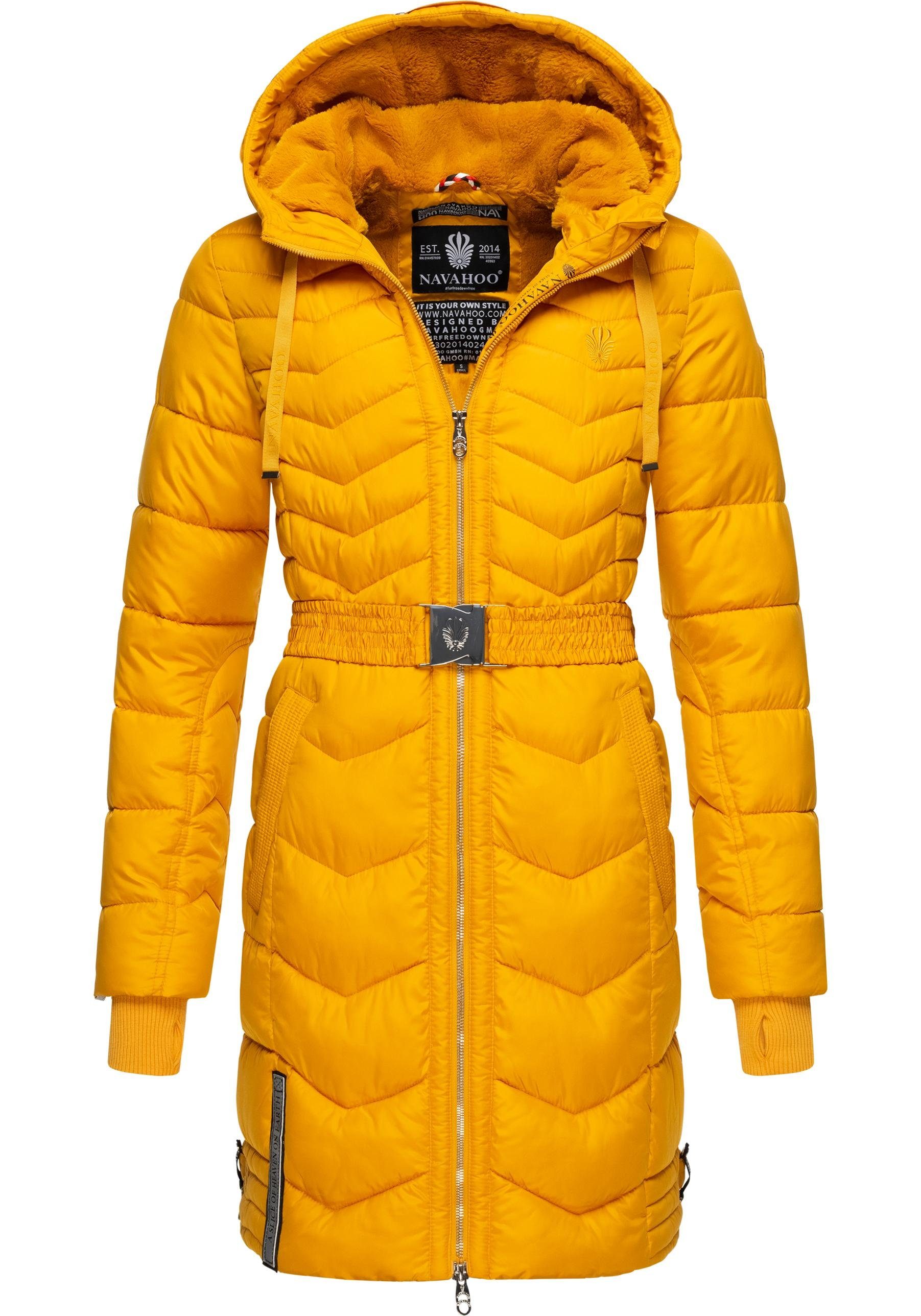 Navahoo Steppmantel Alpenveilchen Stylischer Wintermantel mit schicken Details