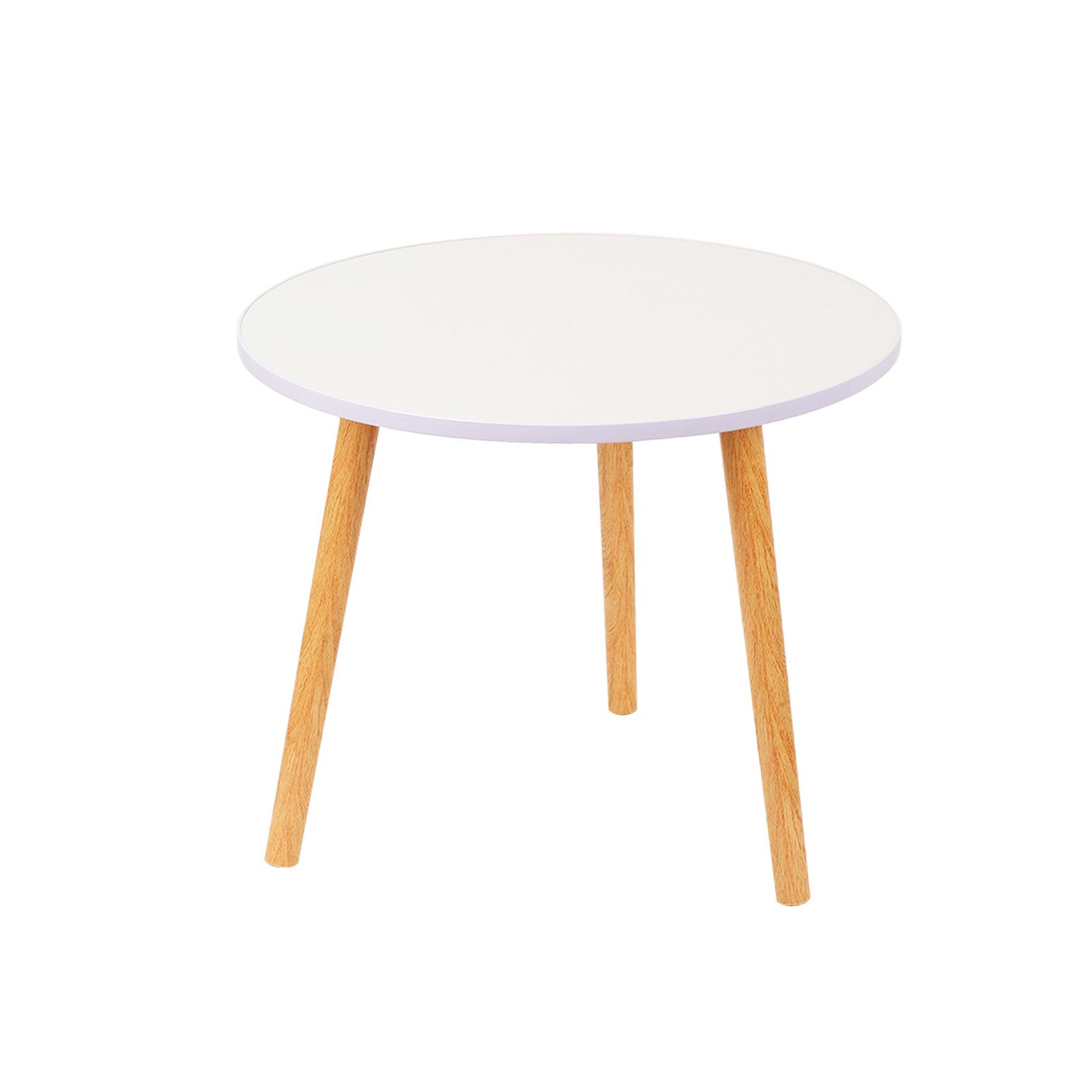 JEOBEST Beistelltisch Klein Couchtisch, Couchtisch Rund, Kaffeetisch Couchtisch, Kleiner Tisch für kleine Räume, 50 x 50 x 40cm – Bild 3 von 4