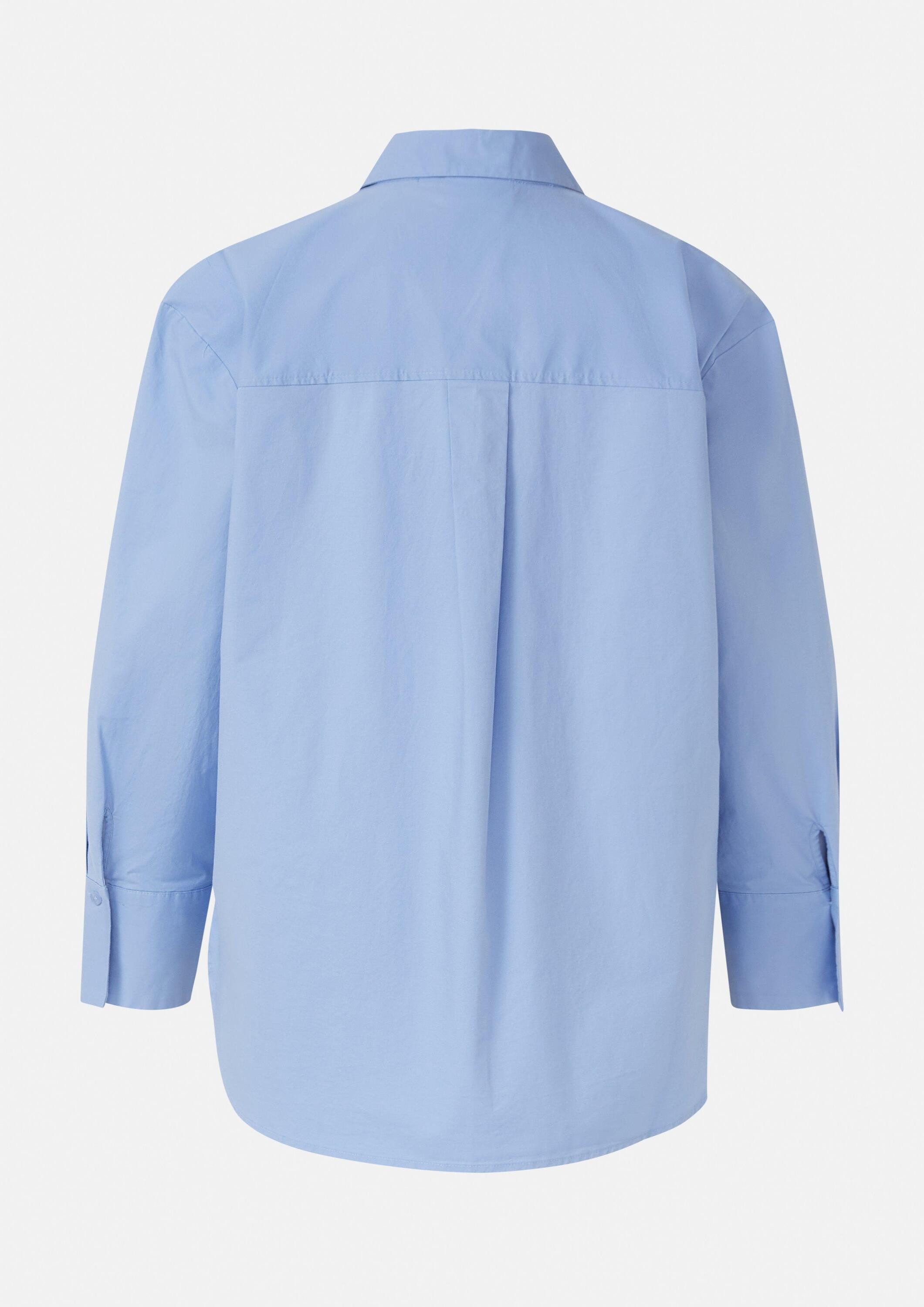 comma Langarmbluse Bluse Lockere Hemdbluse aus Popeline günstig online kaufen