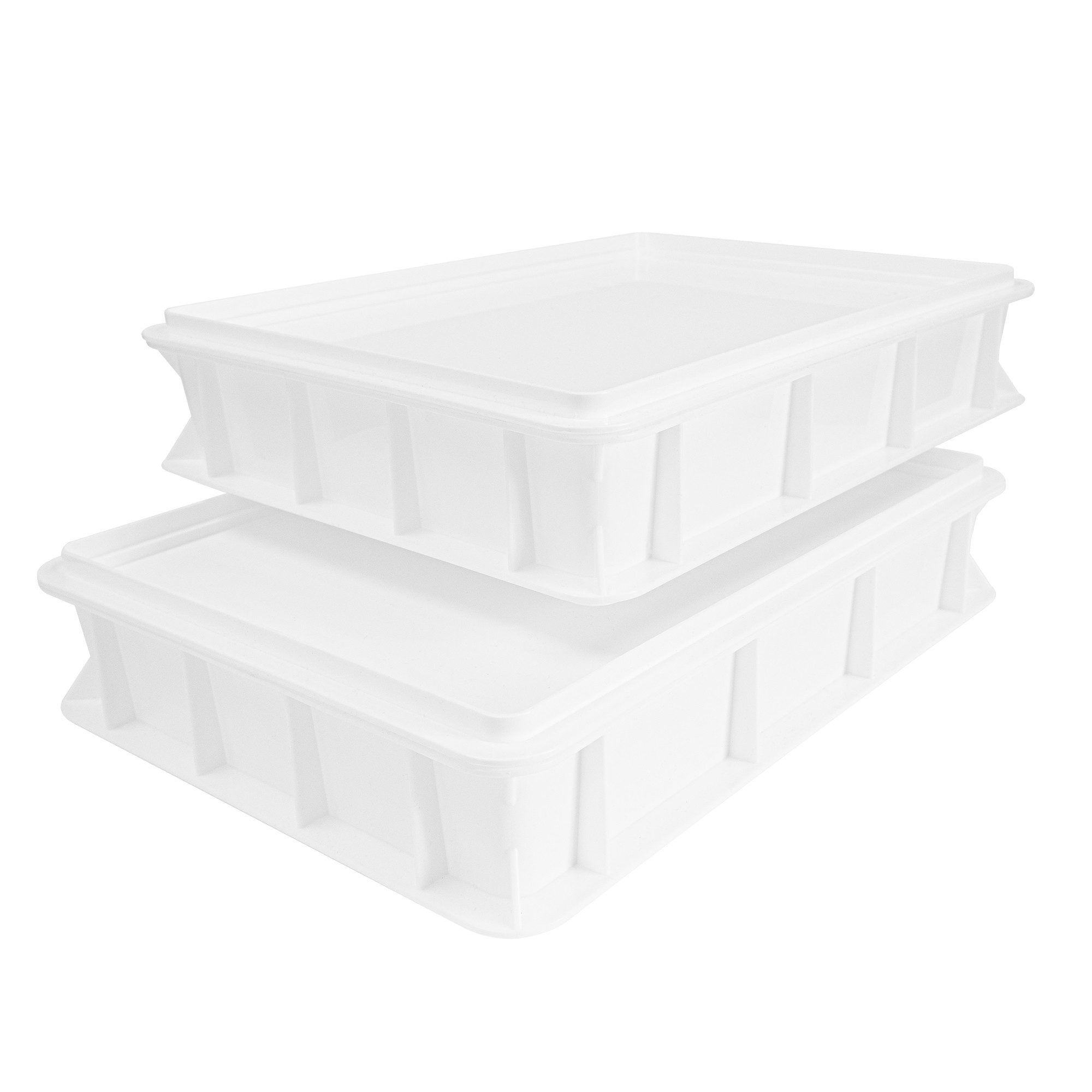 Pizza Lover Aufbewahrungsbox Pizzaballenbox mit Deckel in weiß, 30x40x7,5 c günstig online kaufen