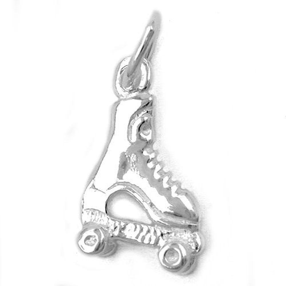 unbespielt Kettenanhänger Anhänger Skater Schuh 925 Silber 13 x 9 mm kleine Schmuckbox, Silberschmuck für Damen und Herren