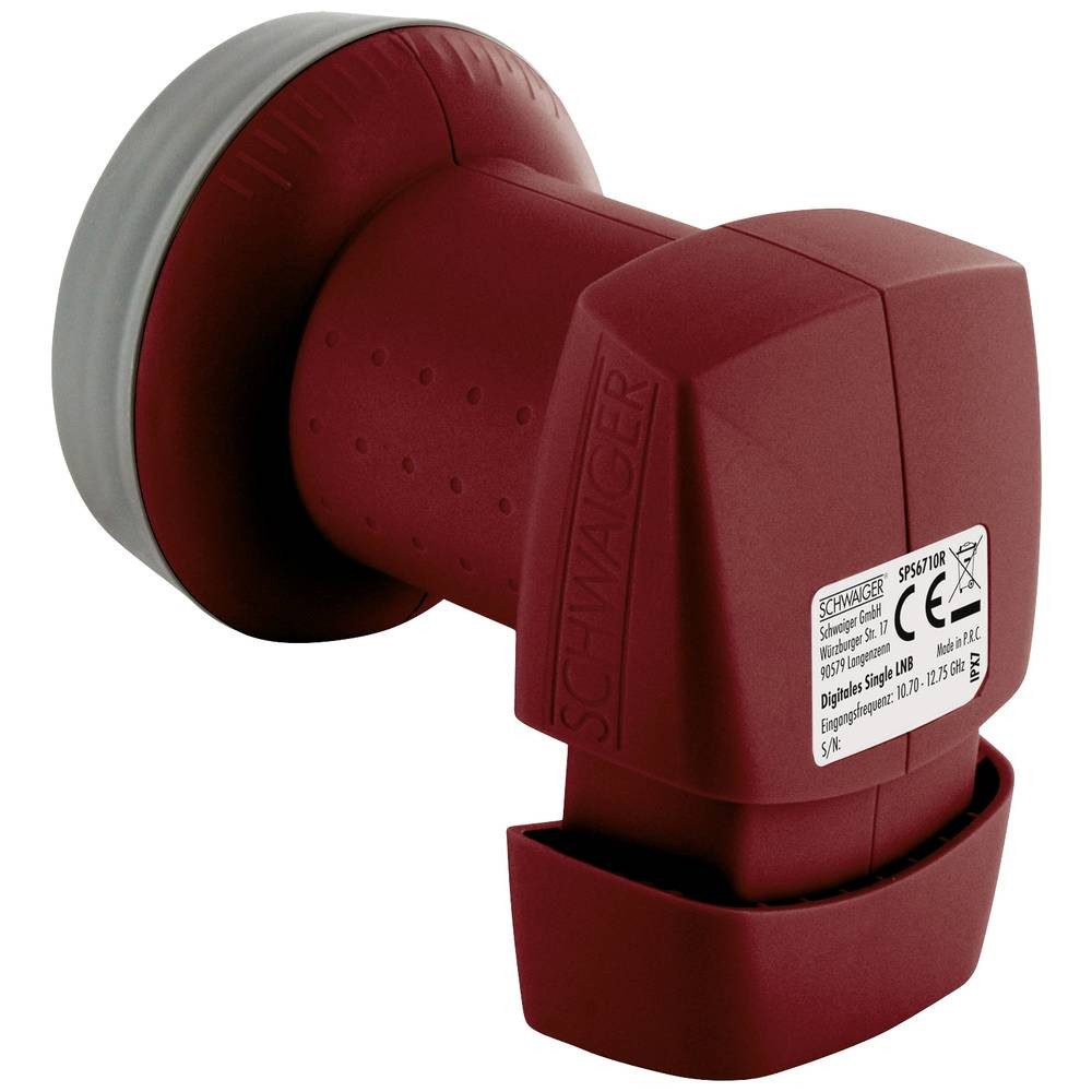 Schwaiger 40 mm SPS6710R531 Universal-Single-LNB (Wetterschutz)