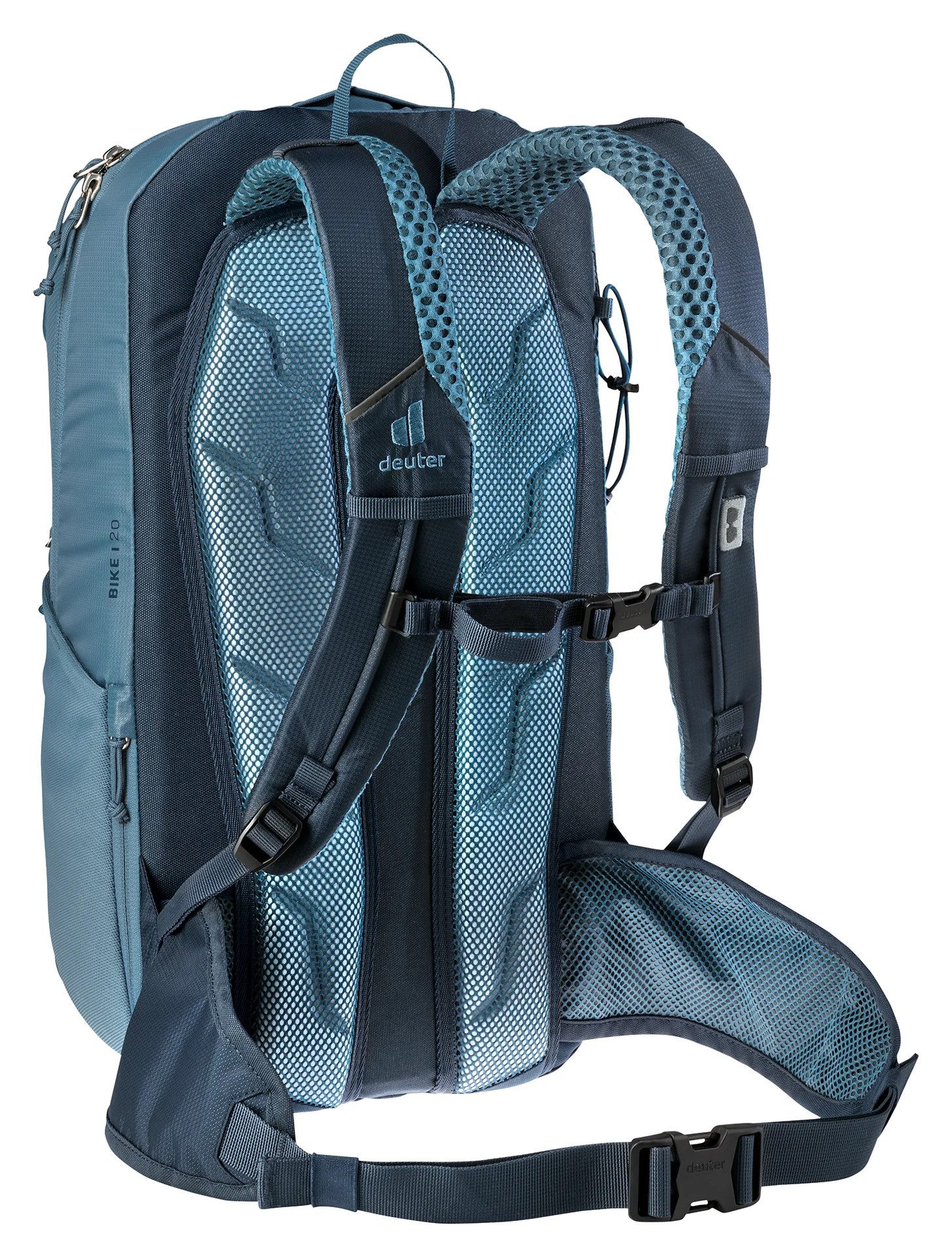 deuter Fahrradrucksack BIKE I 20 L, für ausgedehnte Touren, 20 Liter Volumen, mit abnehmbarem Helmnetz
