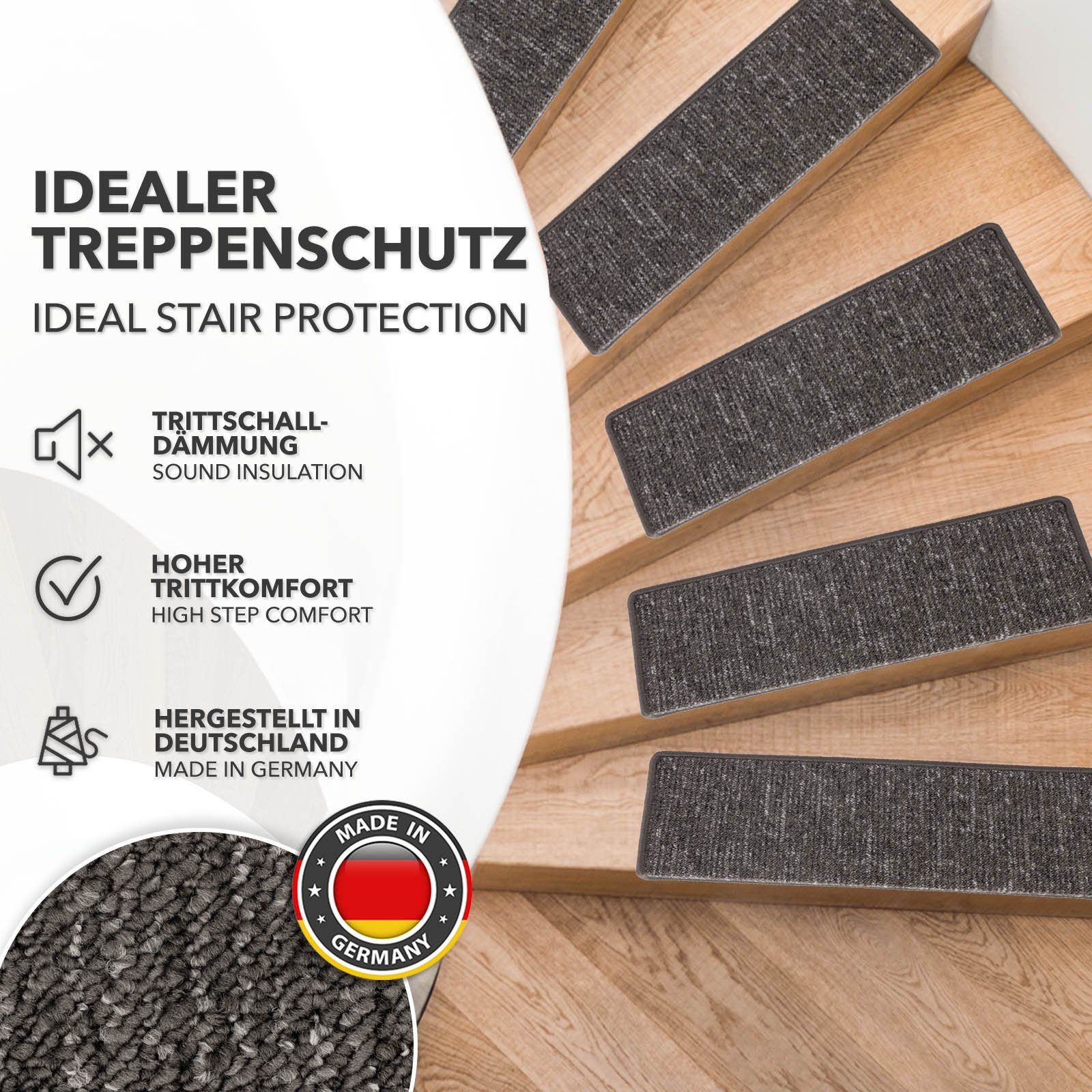 Karat Stufenmatte Alto – strapazierfähiges Treppenschutz‑Set, mit Klebestre günstig online kaufen