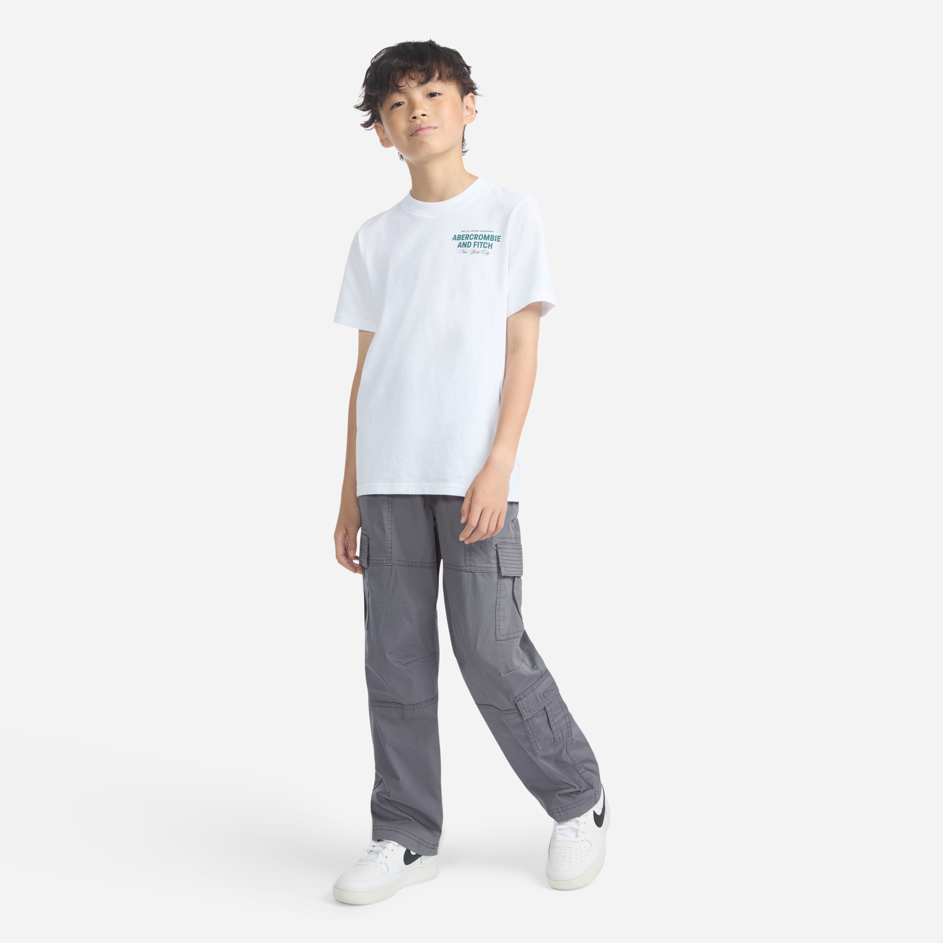 Abercrombie Kids Cargohose BAGGY CARGO PANT mit elastischem Bund