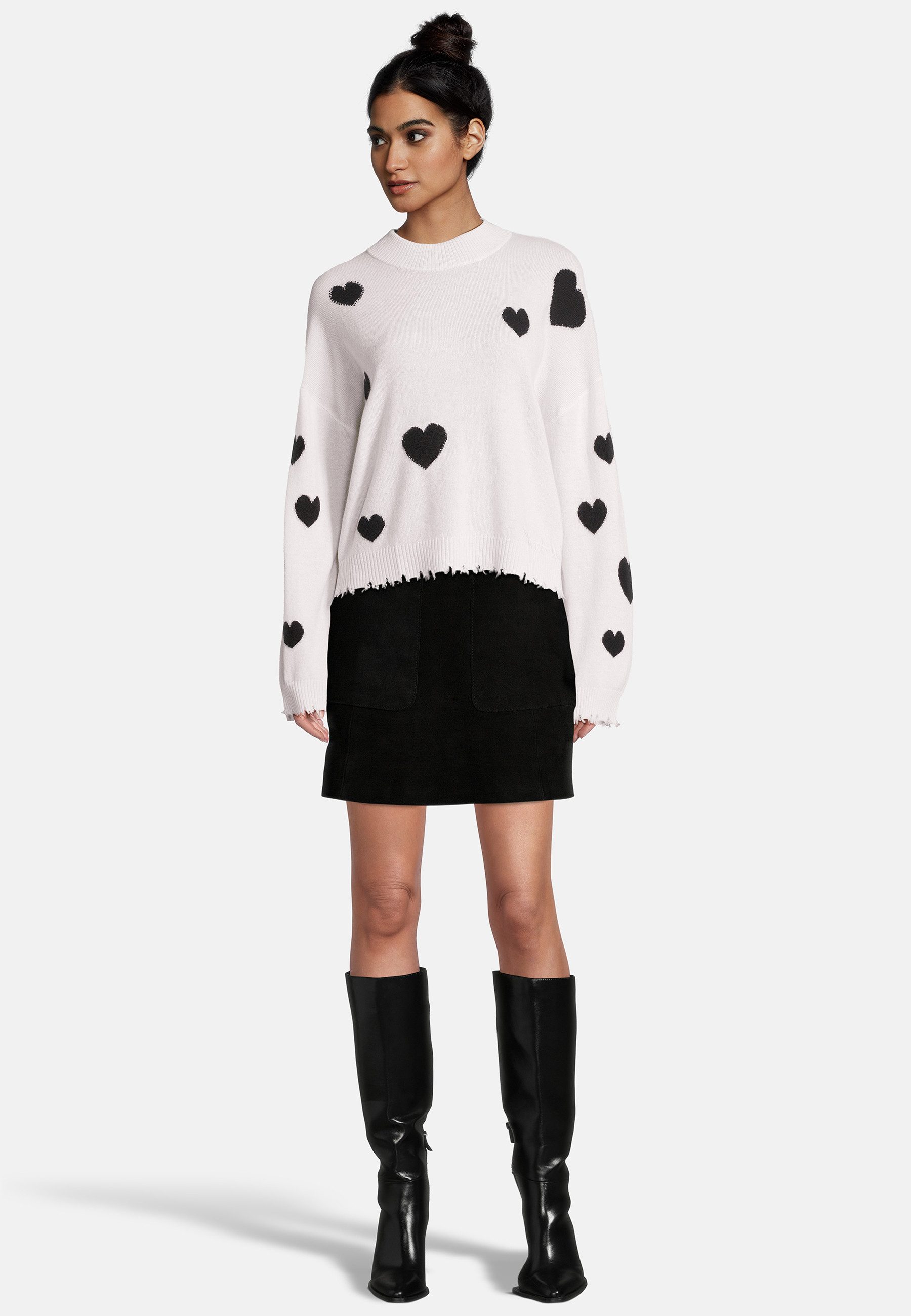 Princess goes Hollywood Strickpullover mit Schmucksteinen und Cashmere