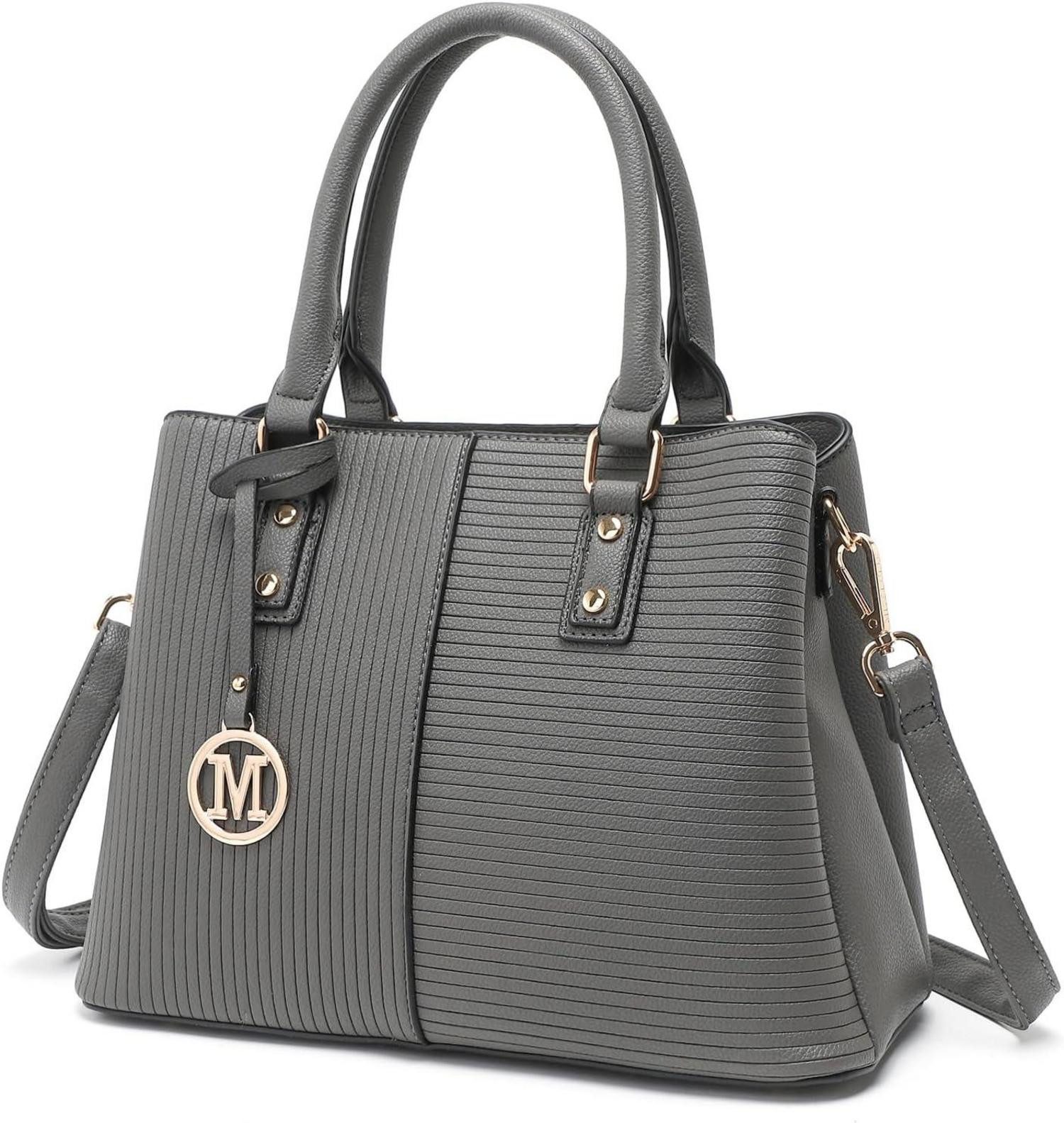 Handtasche Damen Handtasche Vintage PU Leder Schultertasche Henkeltasche