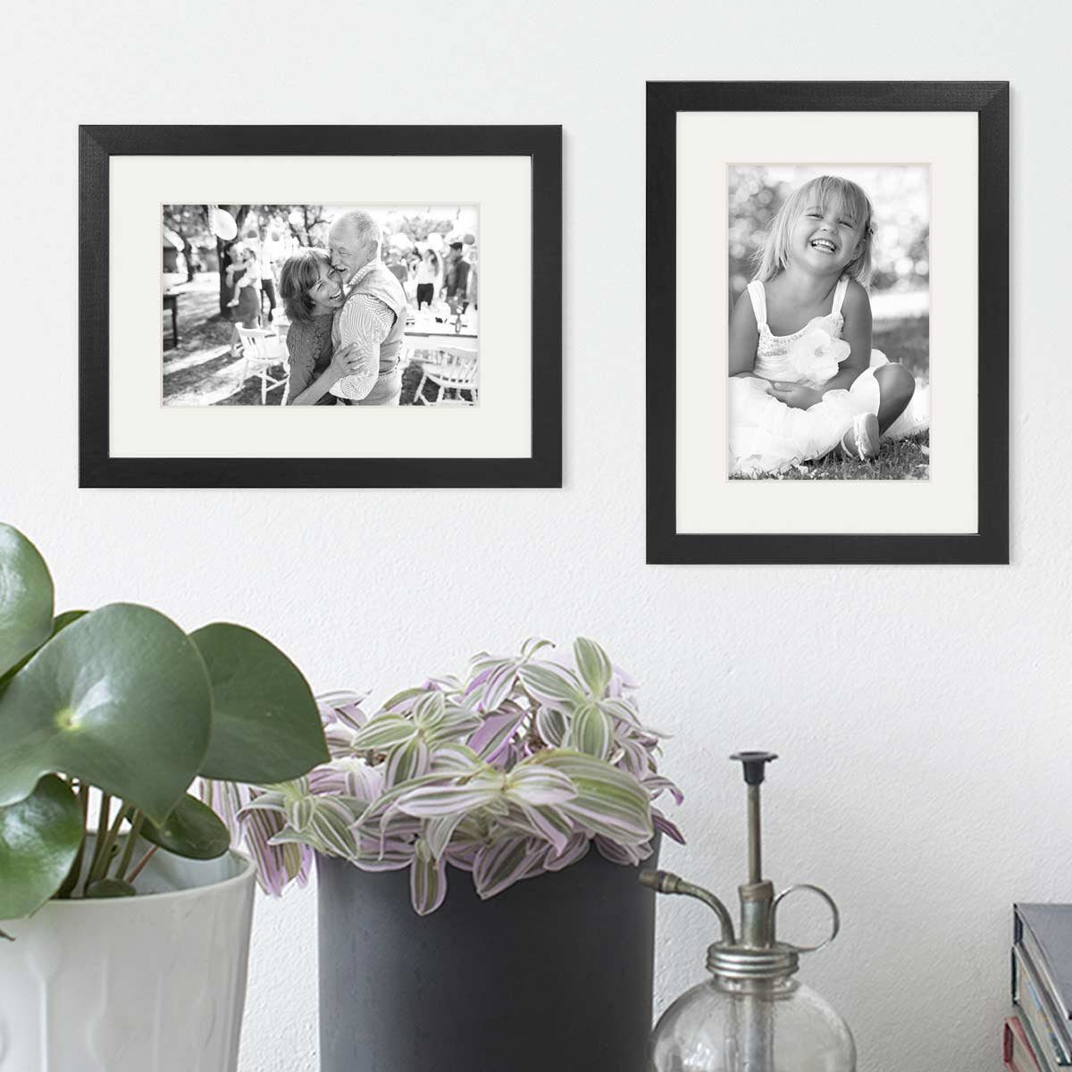 PHOTOLINI Bilderrahmen 2er Set Echtholz mit günstig online kaufen