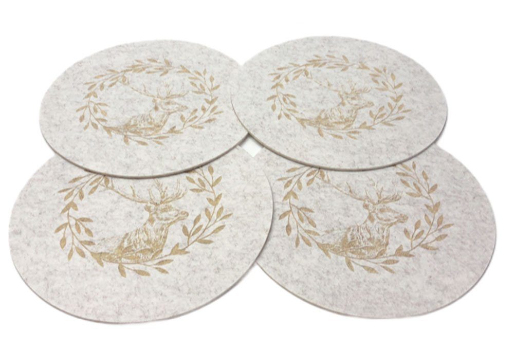 BOLTZE Platzset Egon beige, (4-St)