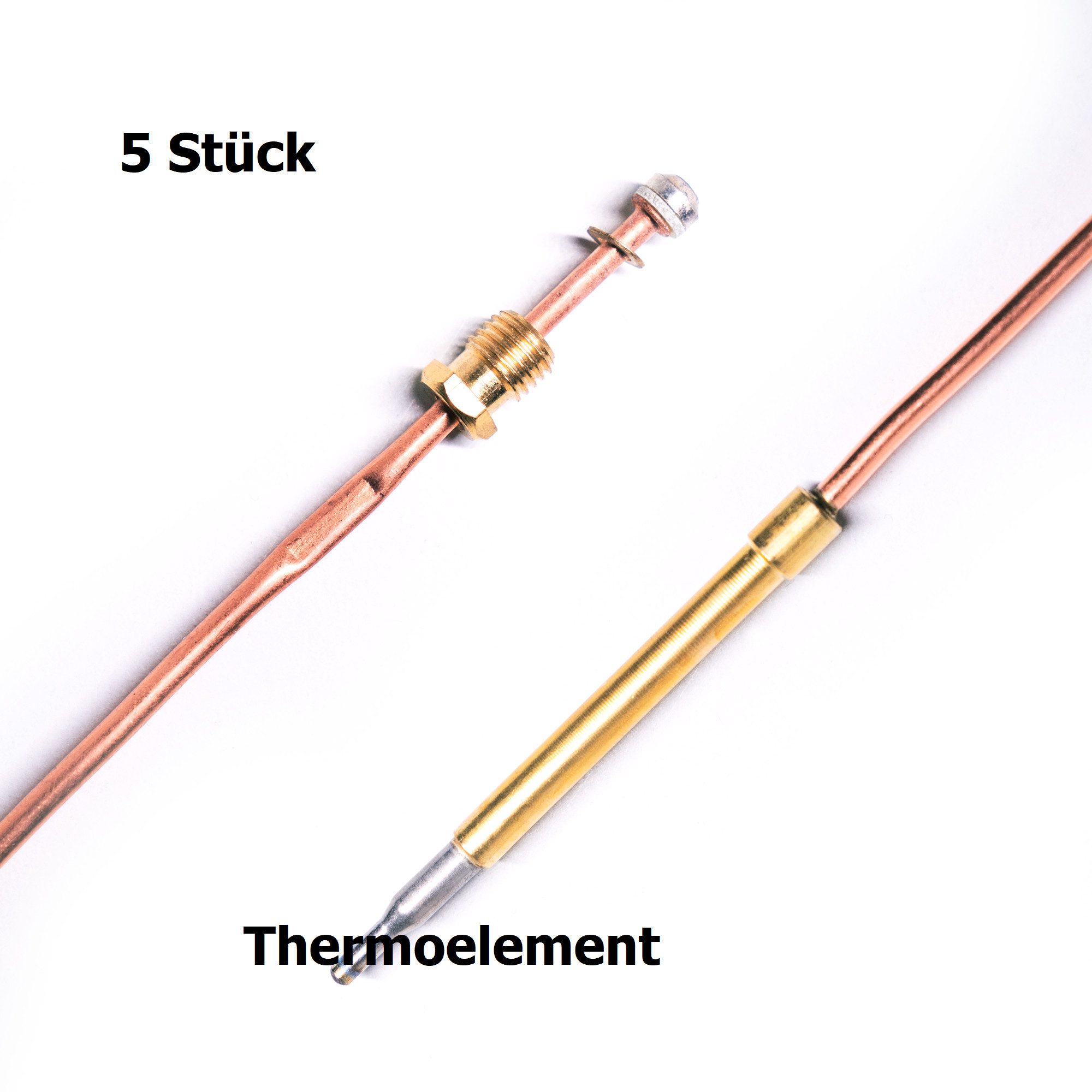 Gastronics Dönergrill Thermoelement 5 Stück Potis Universal Thermofühler Gas Dönergrill 32cm