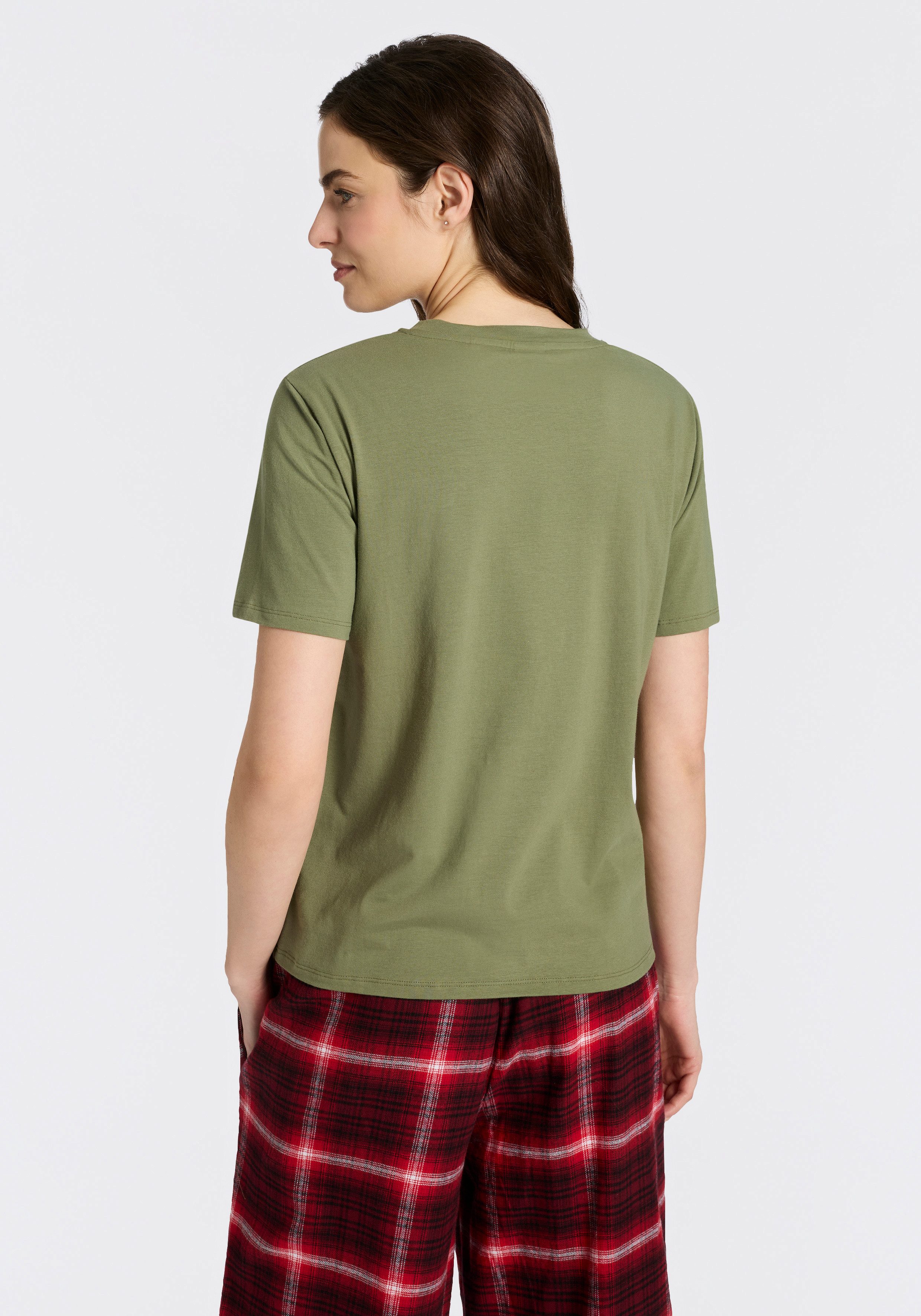HUGO T-Shirt mit rundem Ausschnitt, regular fit, toniges Markenlogo – Bild 4 von 5