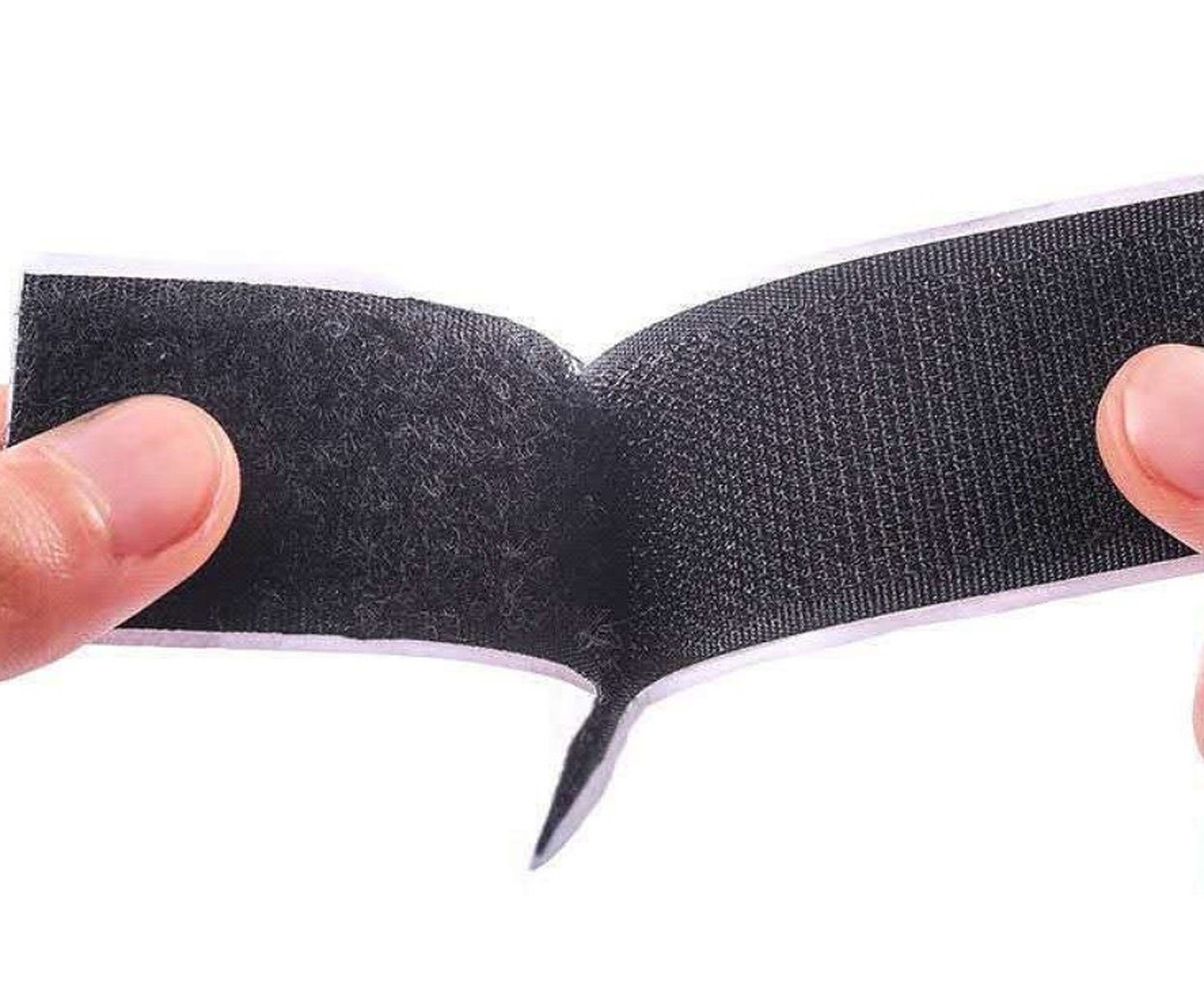 BAYLI Klettband Klettband zum Nähen, 1m Haken + 1m Flausch extra stark 20mm breit