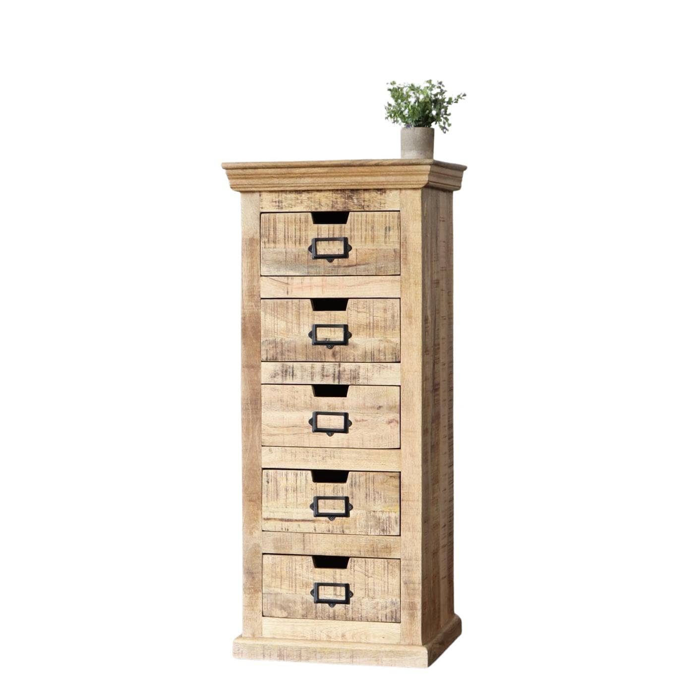 baario Highboard Schubladenkommode SELCE Vintage, Kommode 5 Schubladen schm günstig online kaufen