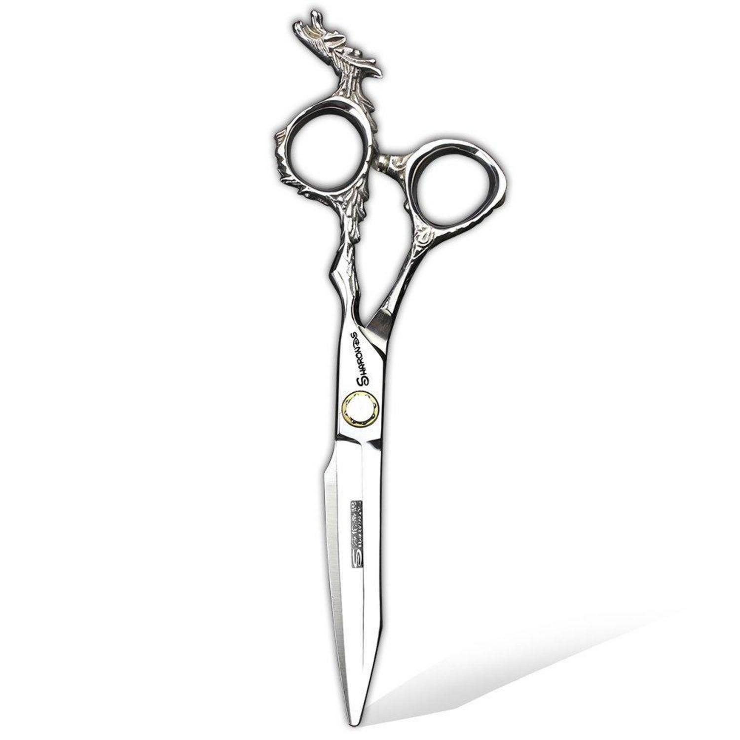 LuxusKollektion Haarschere Friseurschere 6 Zoll Edelstahl Silber Profi