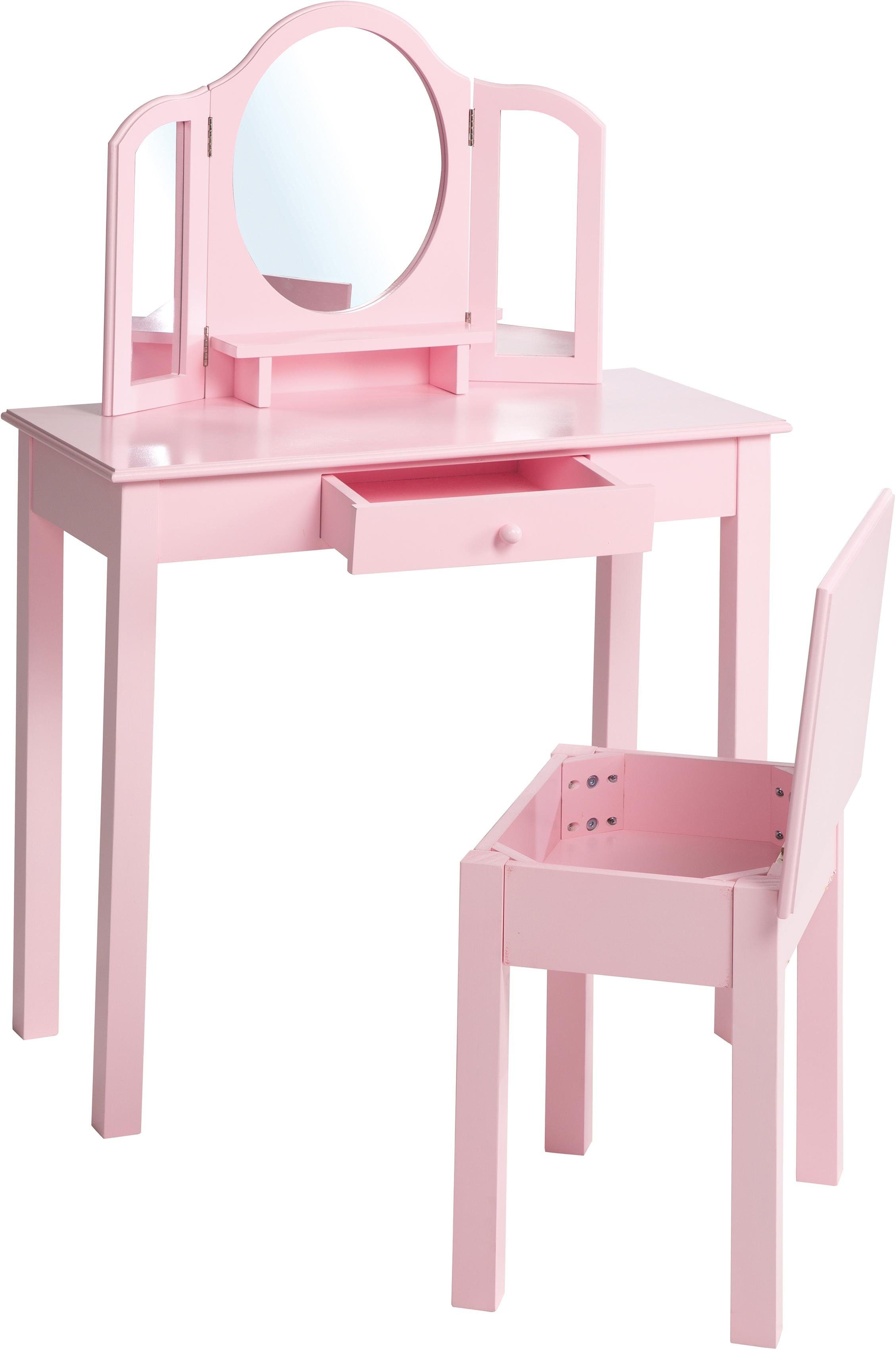 roba® Schminktisch Schmink und Frisiertisch mit Hocker, mit Hocker