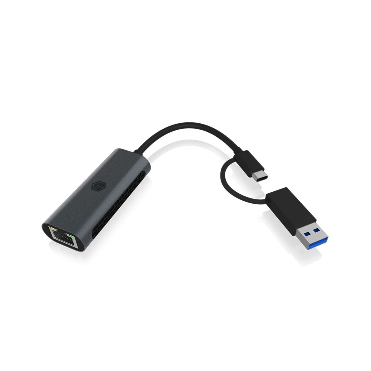 ICY BOX IB-LAN301-C3 USB Type-C / Type-A zu LAN Computer-Adapter