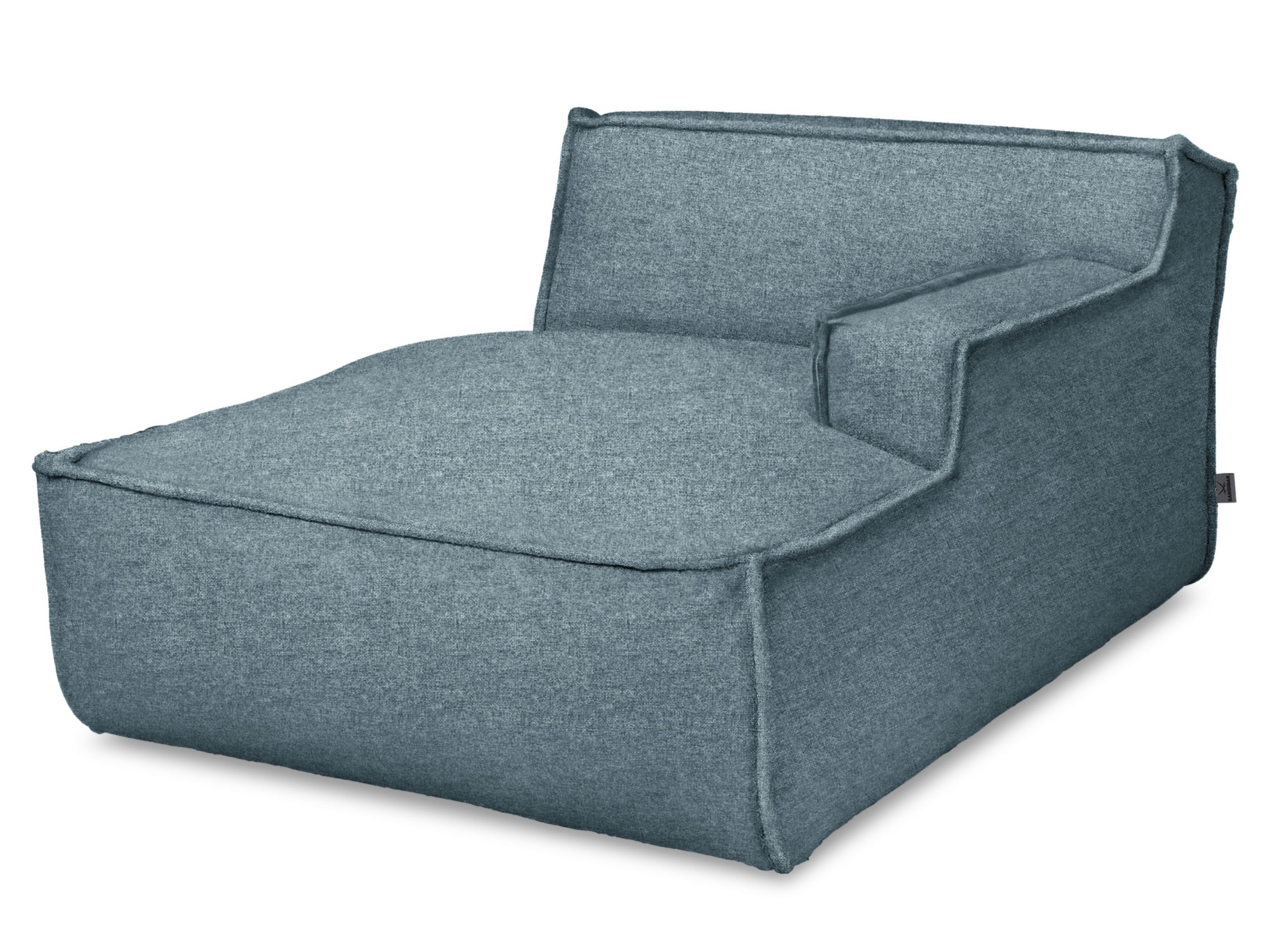 SANSIBAR Living Loungesessel Longchair, Longchair SANSIBAR RANTUM (BHT 120x79x160 cm) BHT 120x79x160 cm blau blau 14