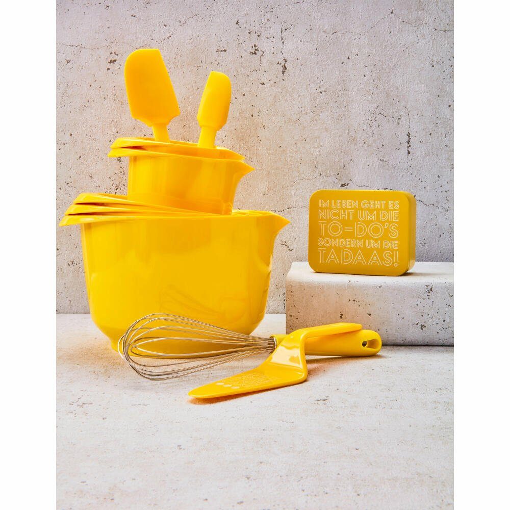 Bowl Kunststoff Colour Rührschüssel Gelb L, 2 Birkmann