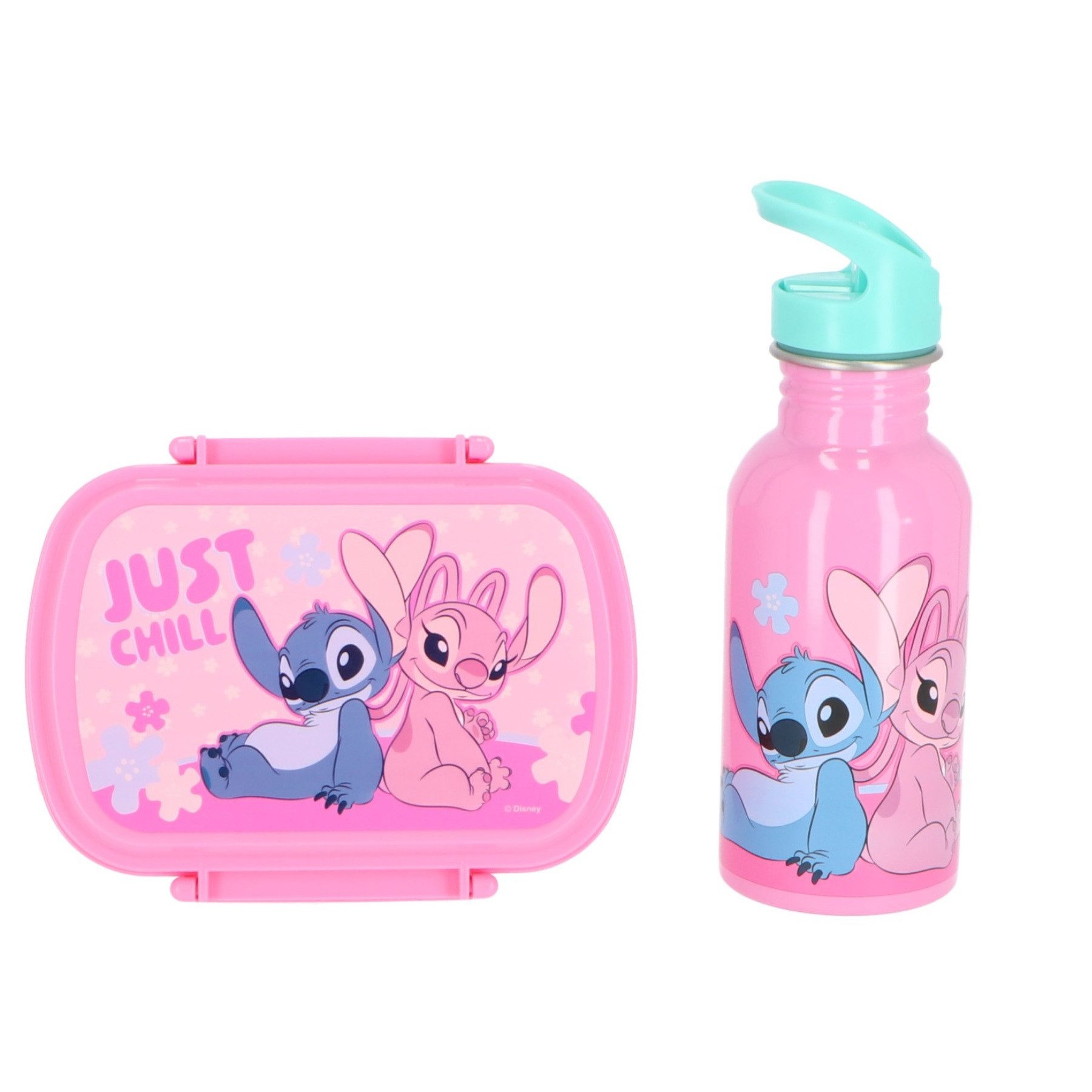 Lilo & Stitch Lunchbox Lilo & Stitch Lunchpaket mit Lunchbox 500ml Trinkflasche Edelstahl