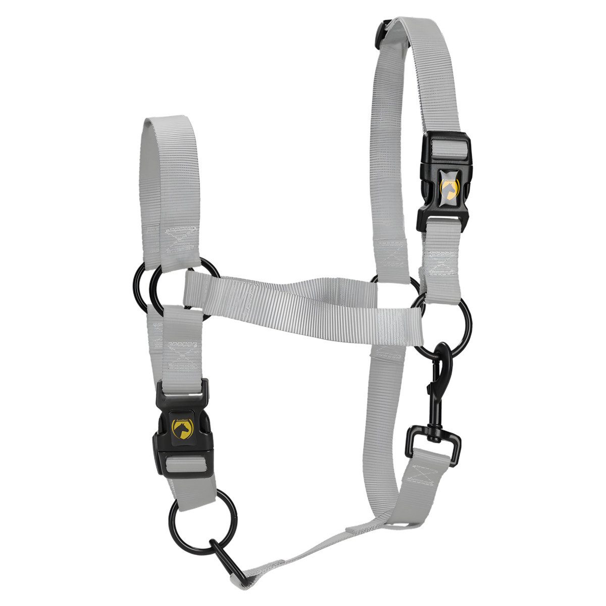 Pferdestirnriemen Essential Halfter grau