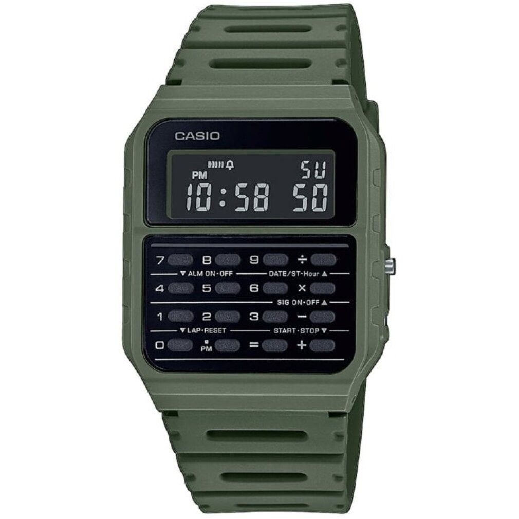 CASIO Luxusuhr CA-53WF-3B Calculator Green Digital Herren-Armbanduhr Original