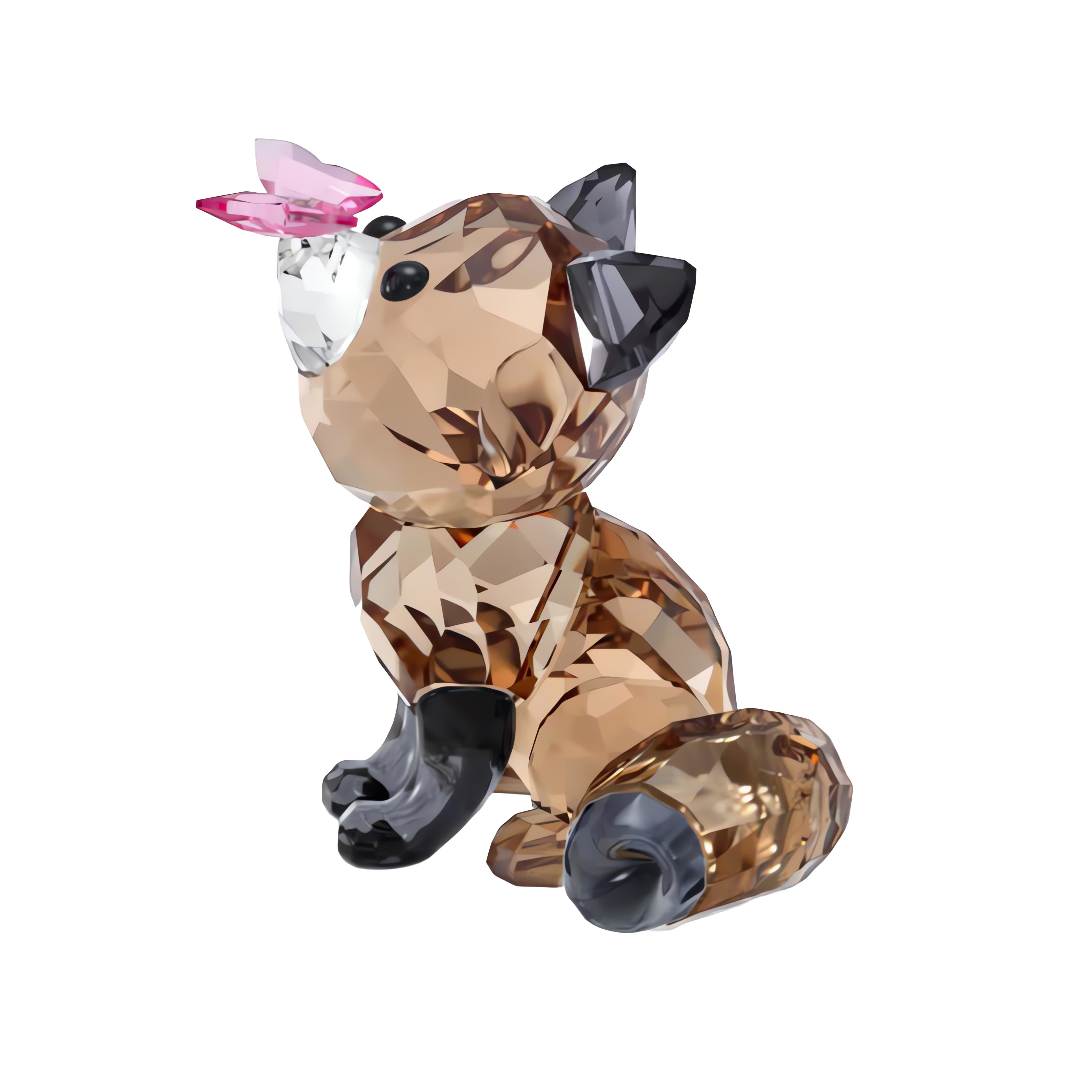 Swarovski Tierfigur Kristallfigur Sammelfigur Idyllia Fuchs und Schmetterling, (1 St) – Bild 2 von 5