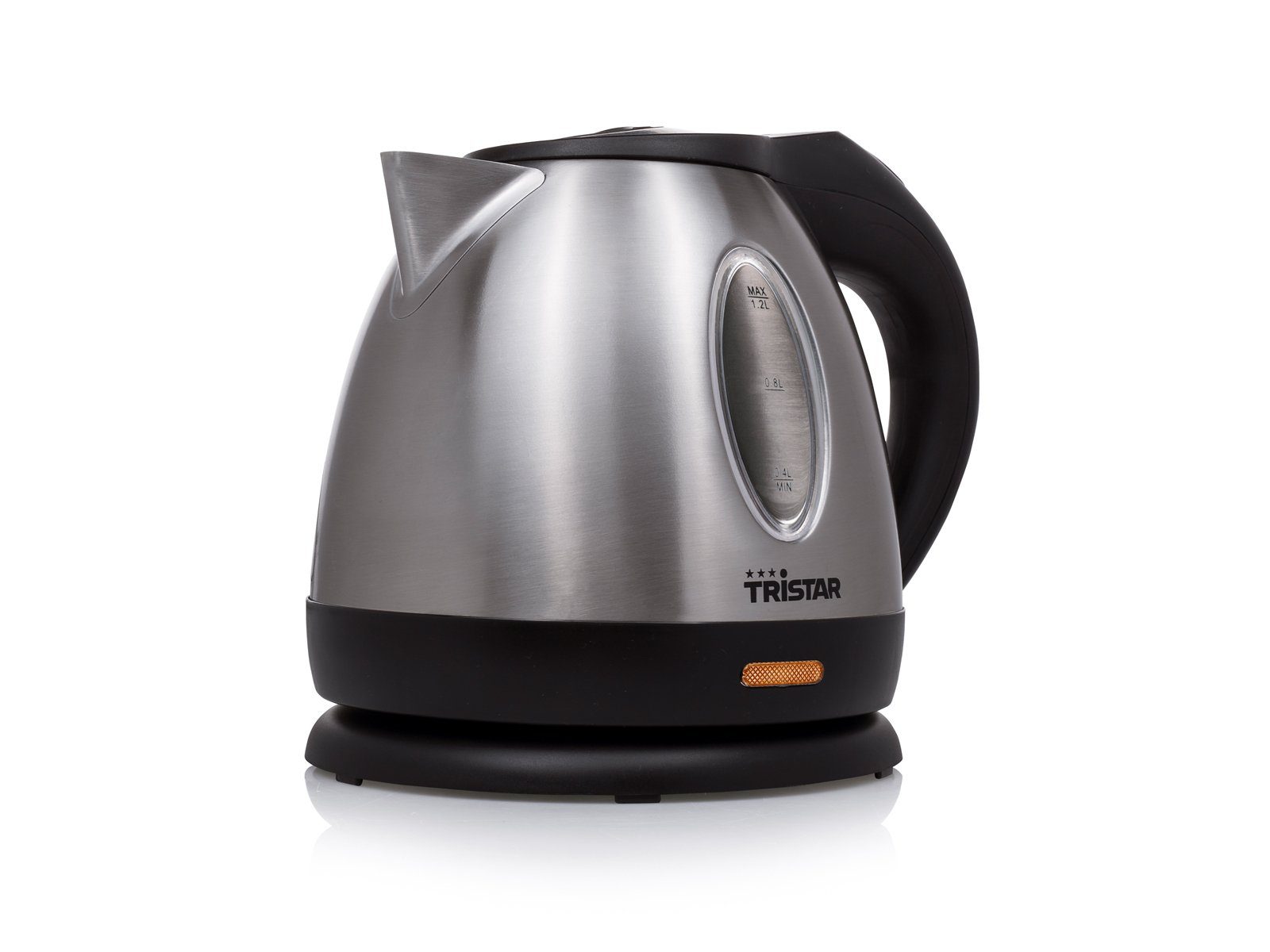 Tristar Wasserkocher, 1.2 l, 850 W, elektrischer kabelloser Tee Heißwasserbereiter schnell, leise 360°-Fuß