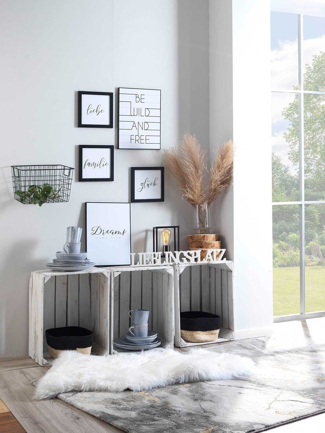 Home4You Fellteppich Schaffell, 2er Set, B günstig online kaufen