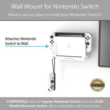 Innovelis TotalMount Grand Wall Mounting Frame, Wandhalterung, Weiß Konsolen-Halterung, (Nintendo Switch / Nintendo Switch OLED)