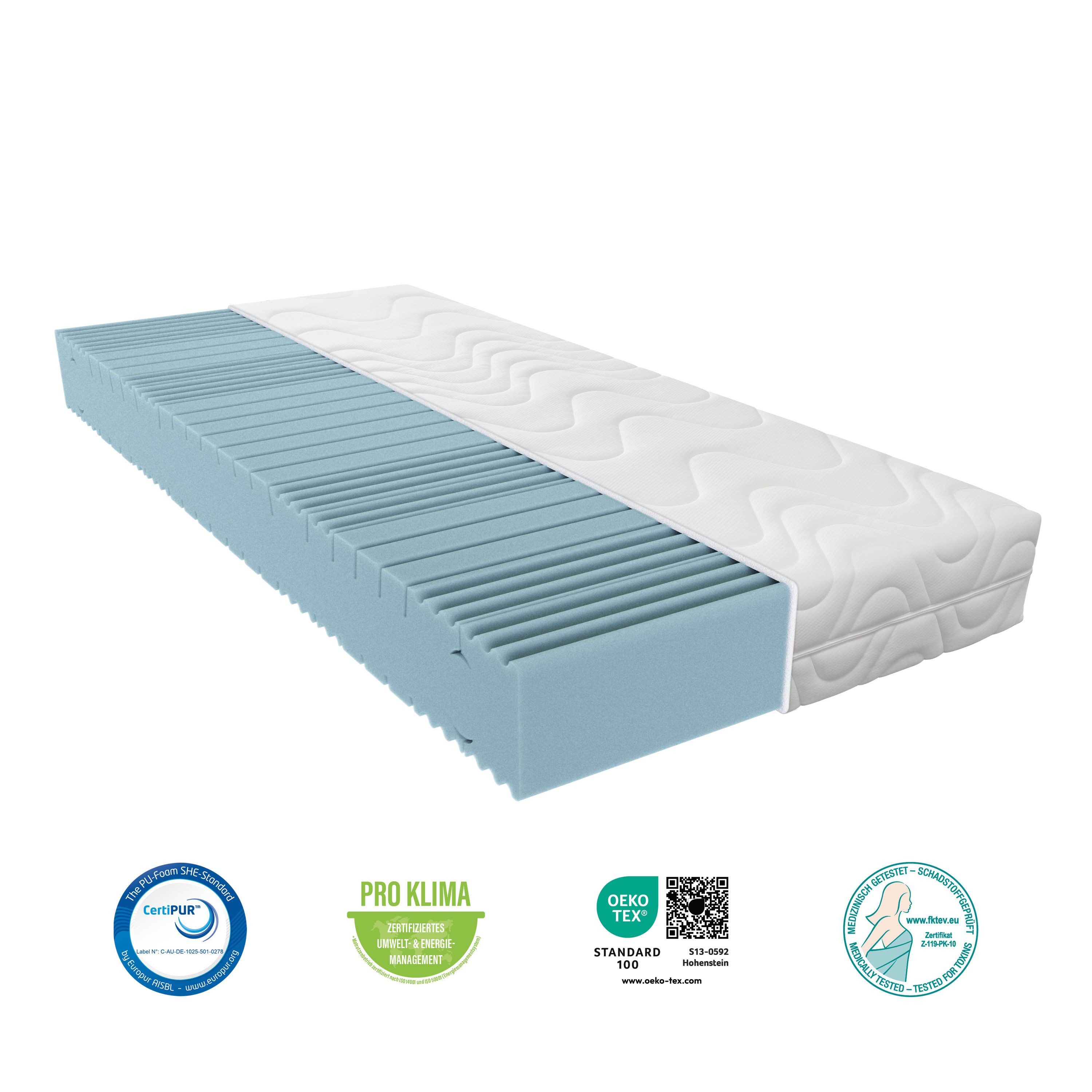 Kaltschaummatratze BeMeo Kaltschaum ideale Allrounder-Matratze für Single- und Ehebetten, BeMeo, 21 cm hoch, 100 TAGE PROBESCHLAFEN, 100% Made in Germany 80x200, Versand 0€