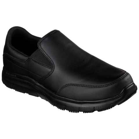 Skechers FLEX ADVANTAGE SR Berufsschuh Slipper für Gastronomie, Pflege, Krankenhaus mit Stretcheinsatz