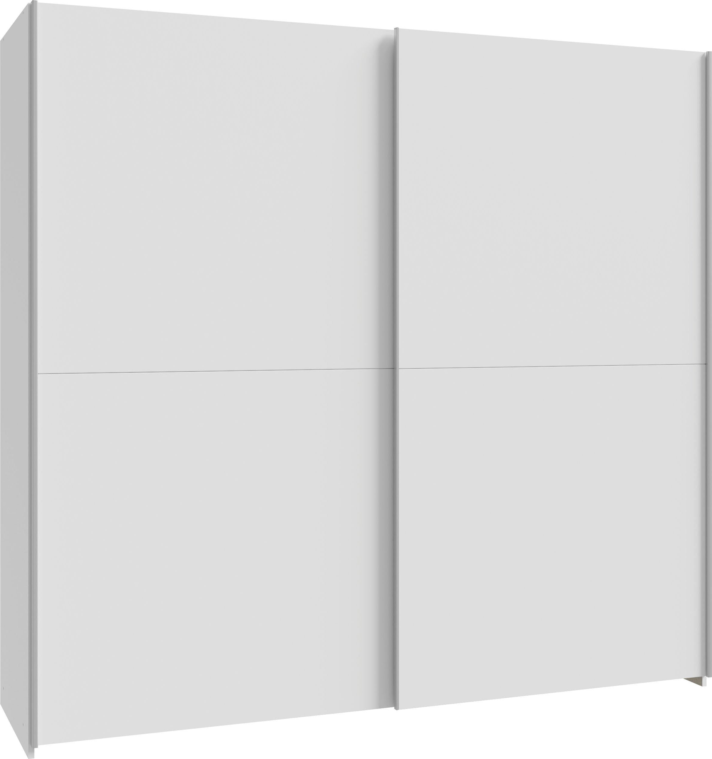 FORTE Schwebetürenschrank 2 Schiebetüren, Made in Europe, stabil und zeitlos (5 Breiten: 120 -200cm, Höhe ca. 190cm) in verschiedenen Farben und Breiten