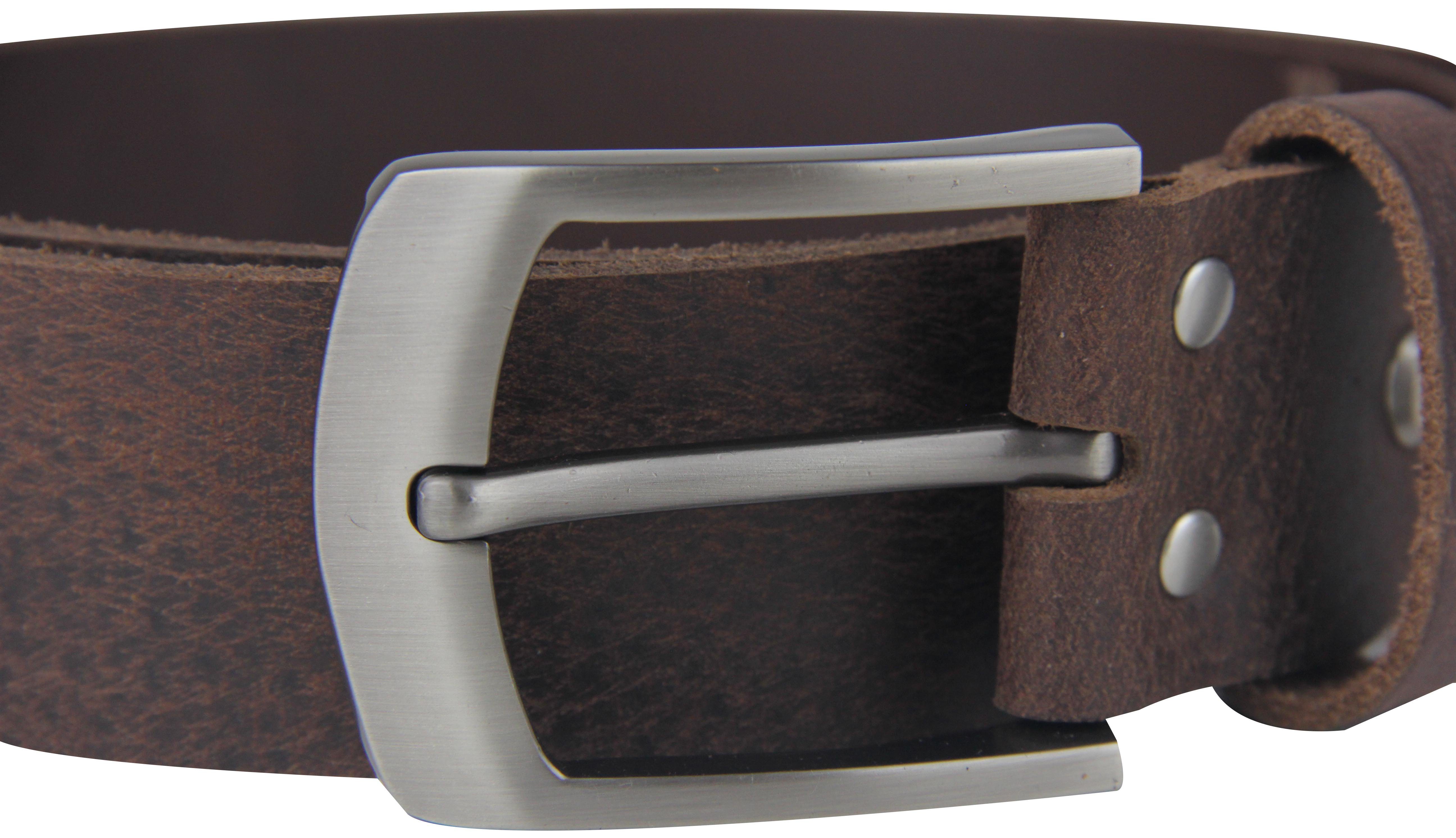 Frentree Ledergürtel aus 100% Echtleder, MADE IN GERMANY 3,8 cm breiter Gürtel aus Leder, kürzbar, verschiedene Farben