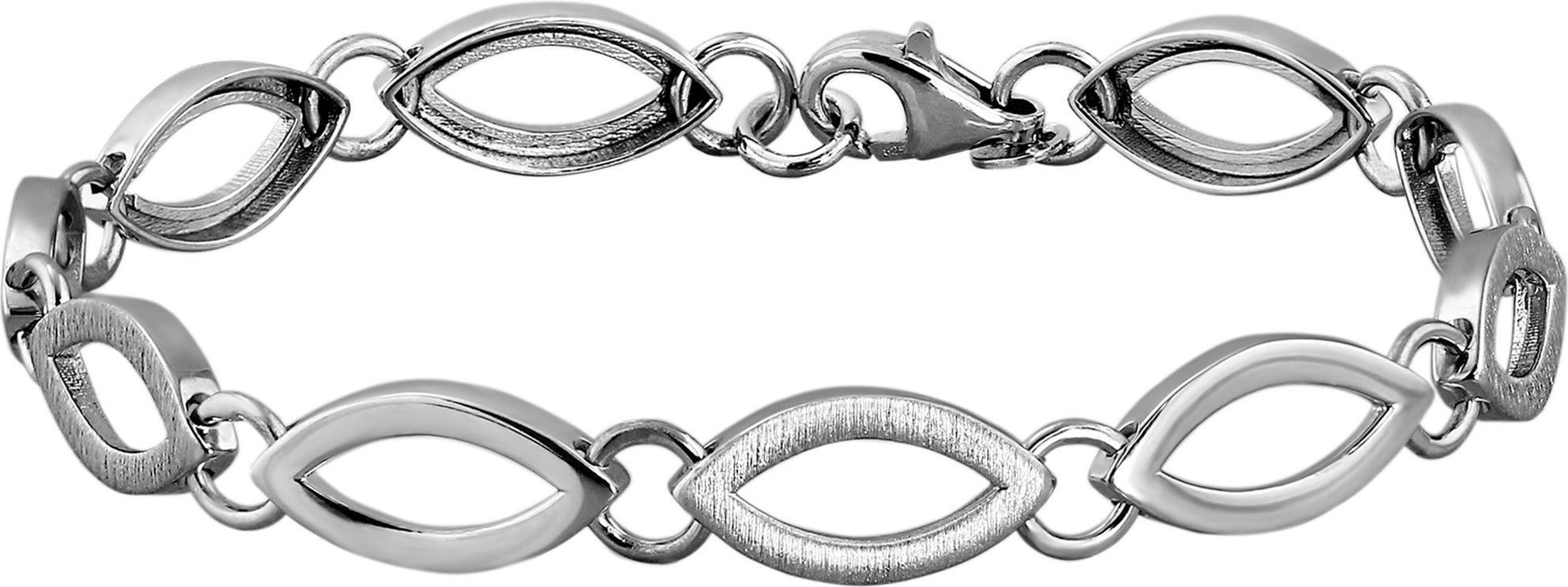 SilberDream Silberarmband SDA4901JX SilberDream 925 Sterling Silber (Armband), Damen Armband (Blütenblatt) ca. 19cm, 925 Sterling Silber, Farbe: silb