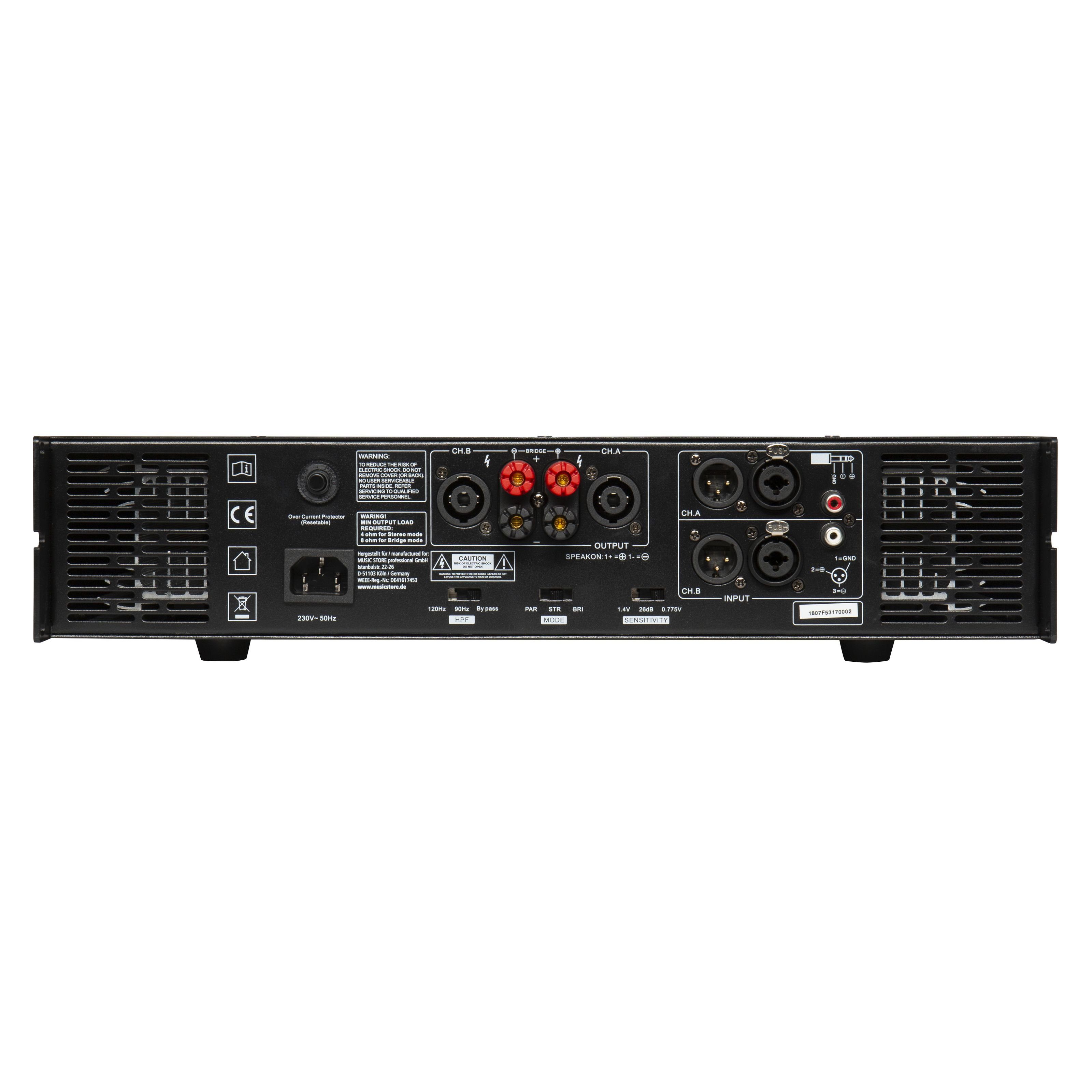 Fame DSP 12002 - Endverstärker 2-Kanal (MS Audio Endstufe)