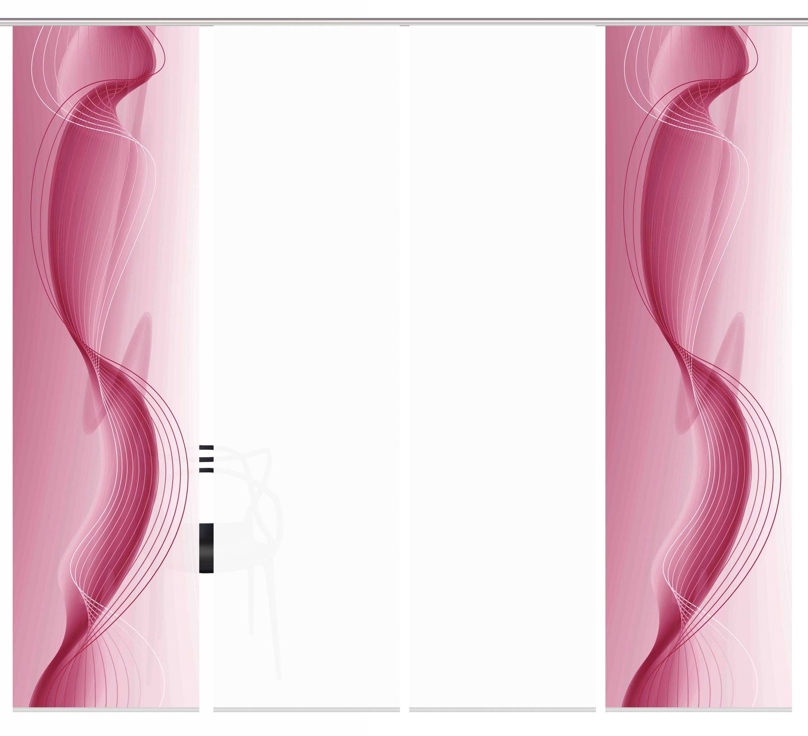 HOME WOHNIDEEN Schiebegardine FILIZ 4er SET, günstig online kaufen