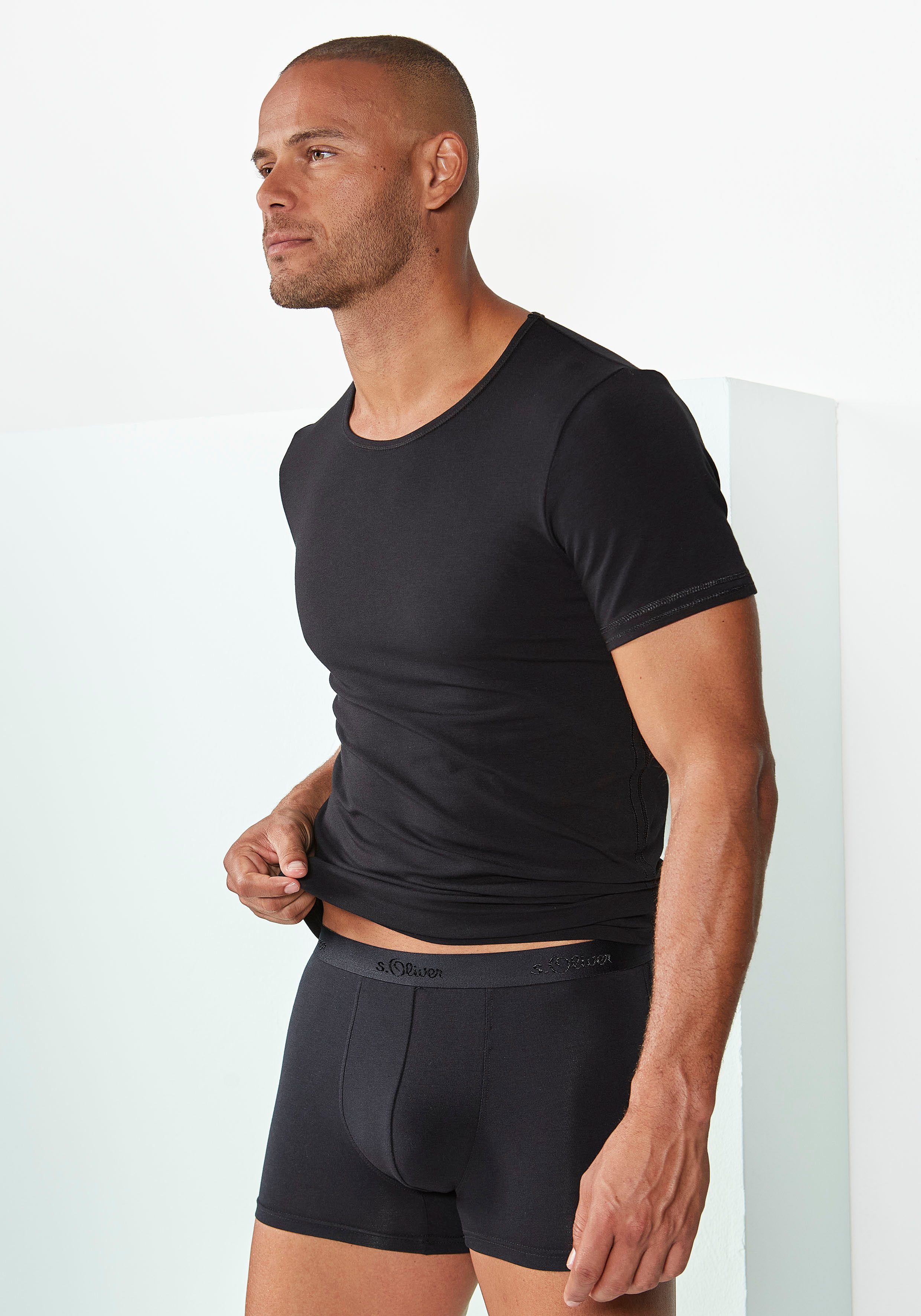 s.Oliver Unterziehshirt (1-St) aus weichem Modal