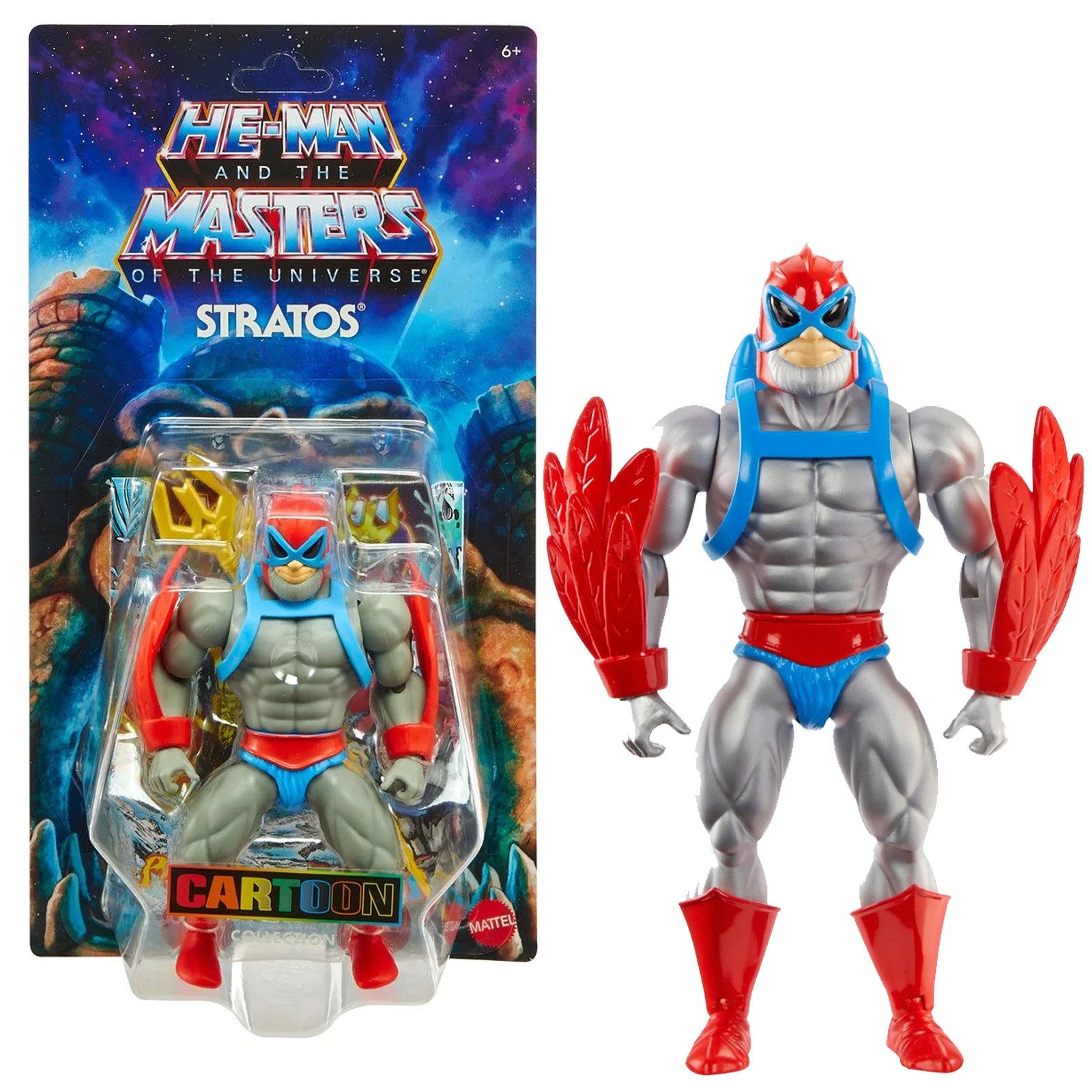 Mattel® Actionfigur Origins Filmation / Cartoon Collection Action Figur, (ca. 14 cm groß und mit weiterem Zubehör in einer Blisterverpackung)