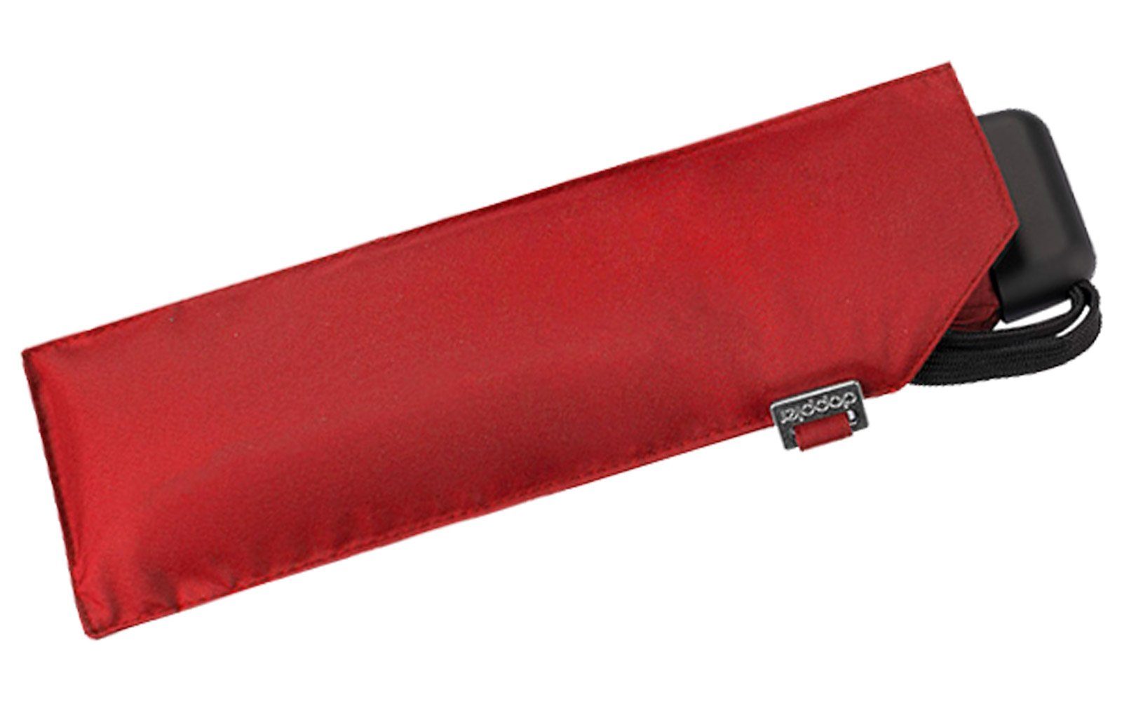 doppler® Taschenregenschirm ein leichter Tasche, rot findet jede und treue Begleiter dieser Schirm flacher überall für Platz