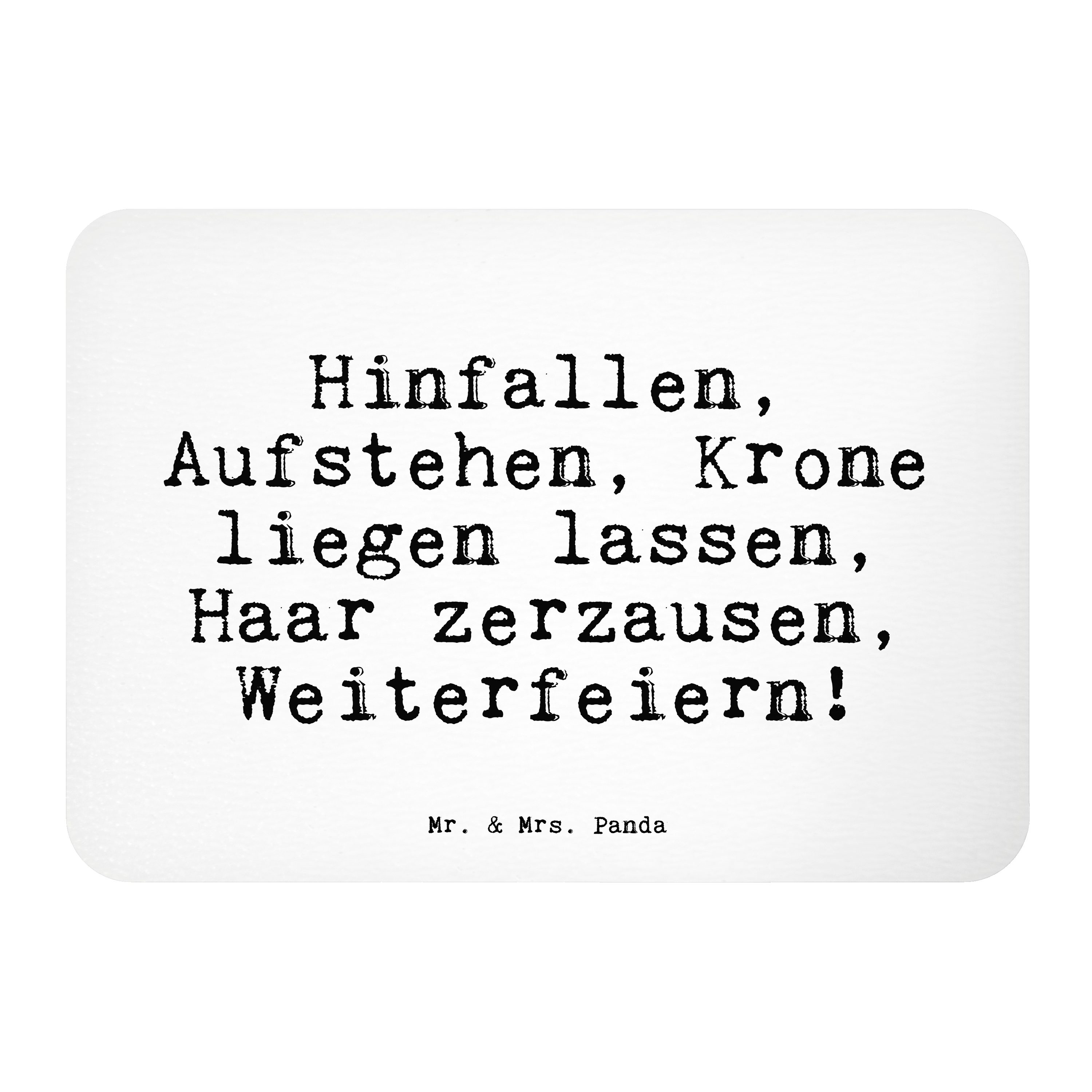Mr. & Mrs. Panda »Hinfallen, Aufstehen, Krone liegen... Weiß
