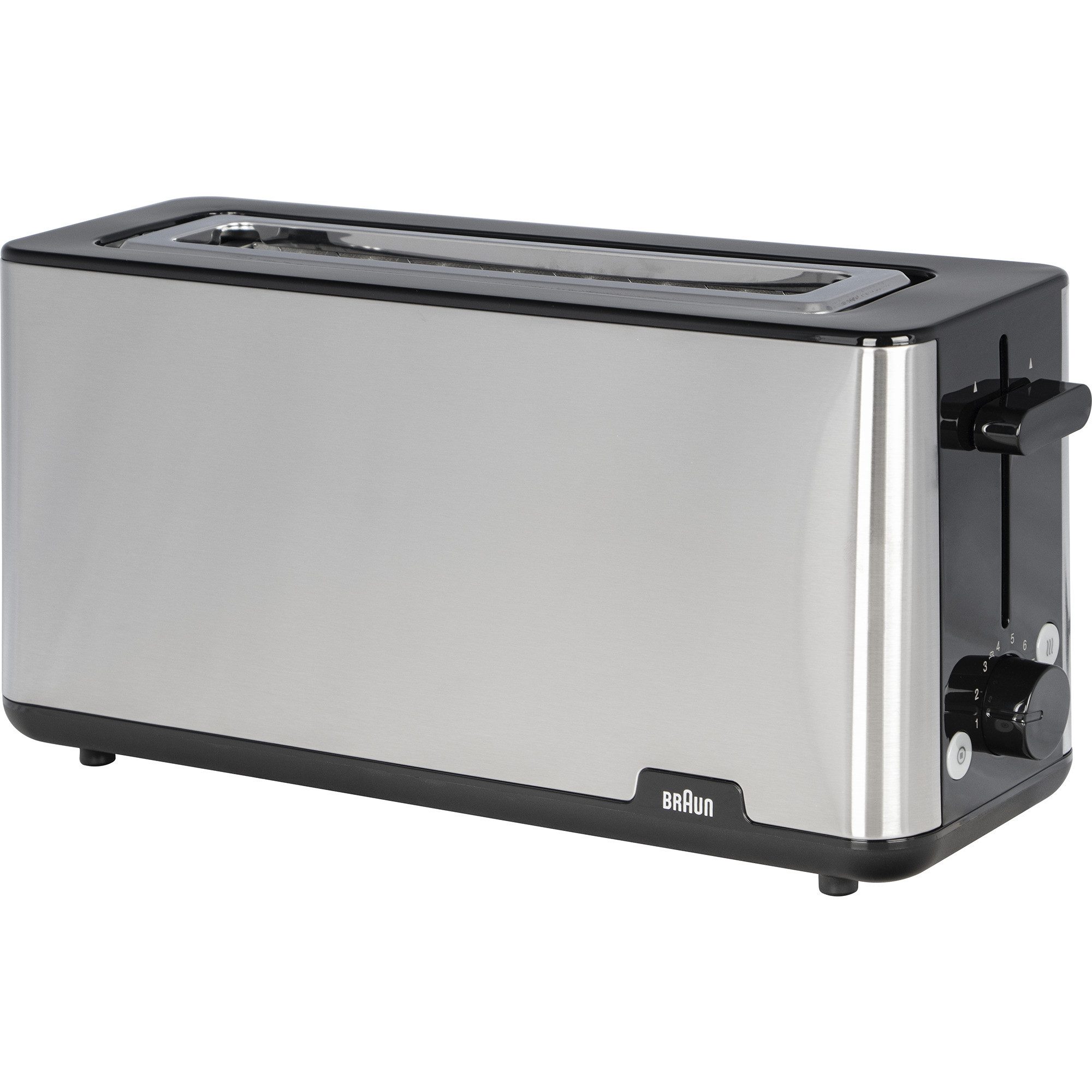 Toaster Braun Langschlitz-Toaster PurShine HT 1610 BK