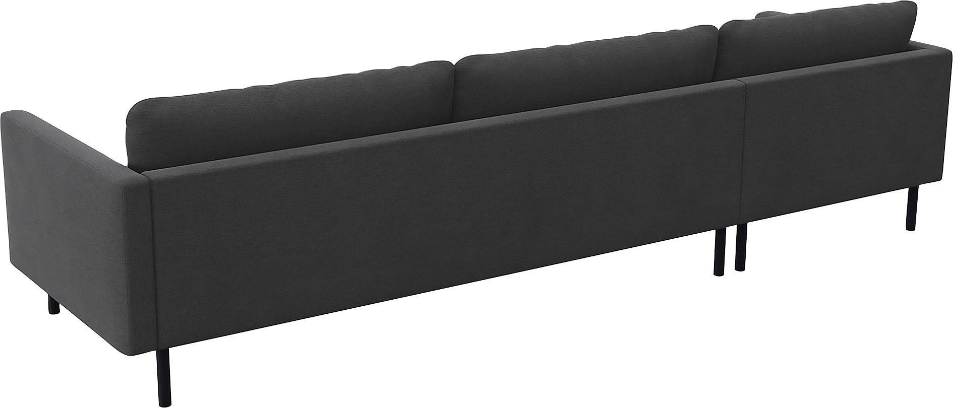 FLEXLUX Ecksofa Bolzano, elegant und bequem, L-Form, Sitzaufbau mit Kaltschaum & Stahl-Wellen, loose Sitz -& Rückenkissen